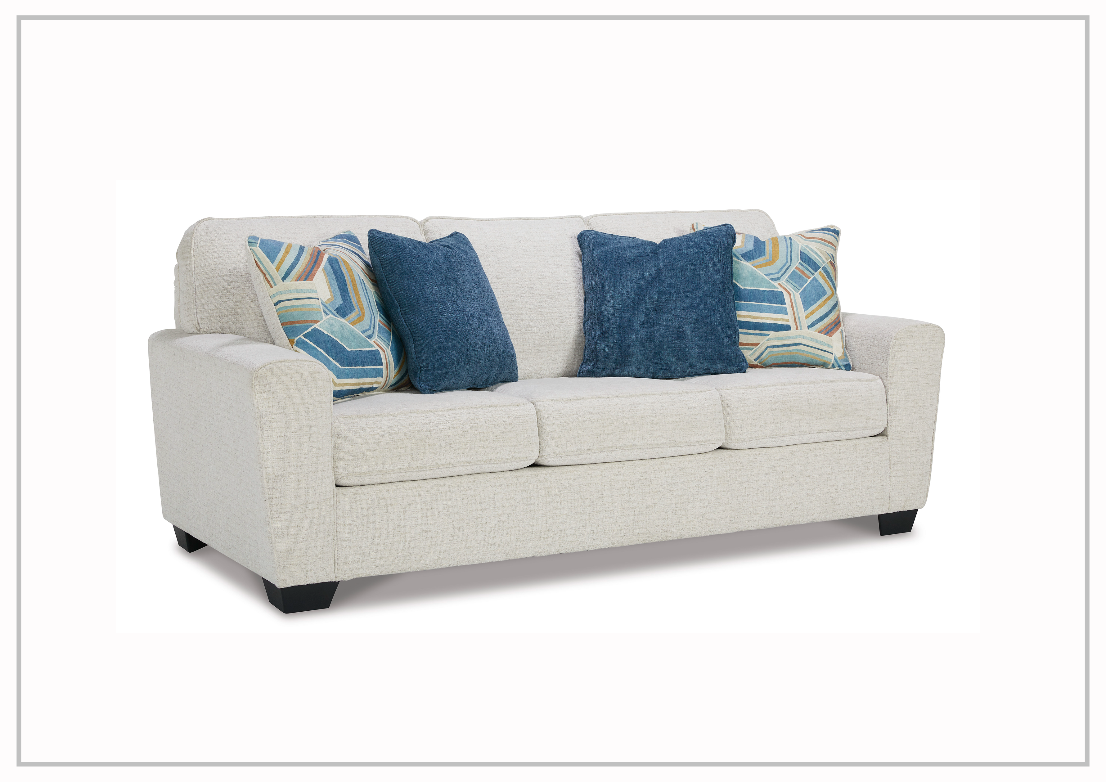 Gio Italia Claire 3-Seater Fabric Sofa - Modern Living Room Couch for Small Spaces, Comfortable Upholstered Sectional Sofa for Apartments, Dorms & Cozy Home Decor