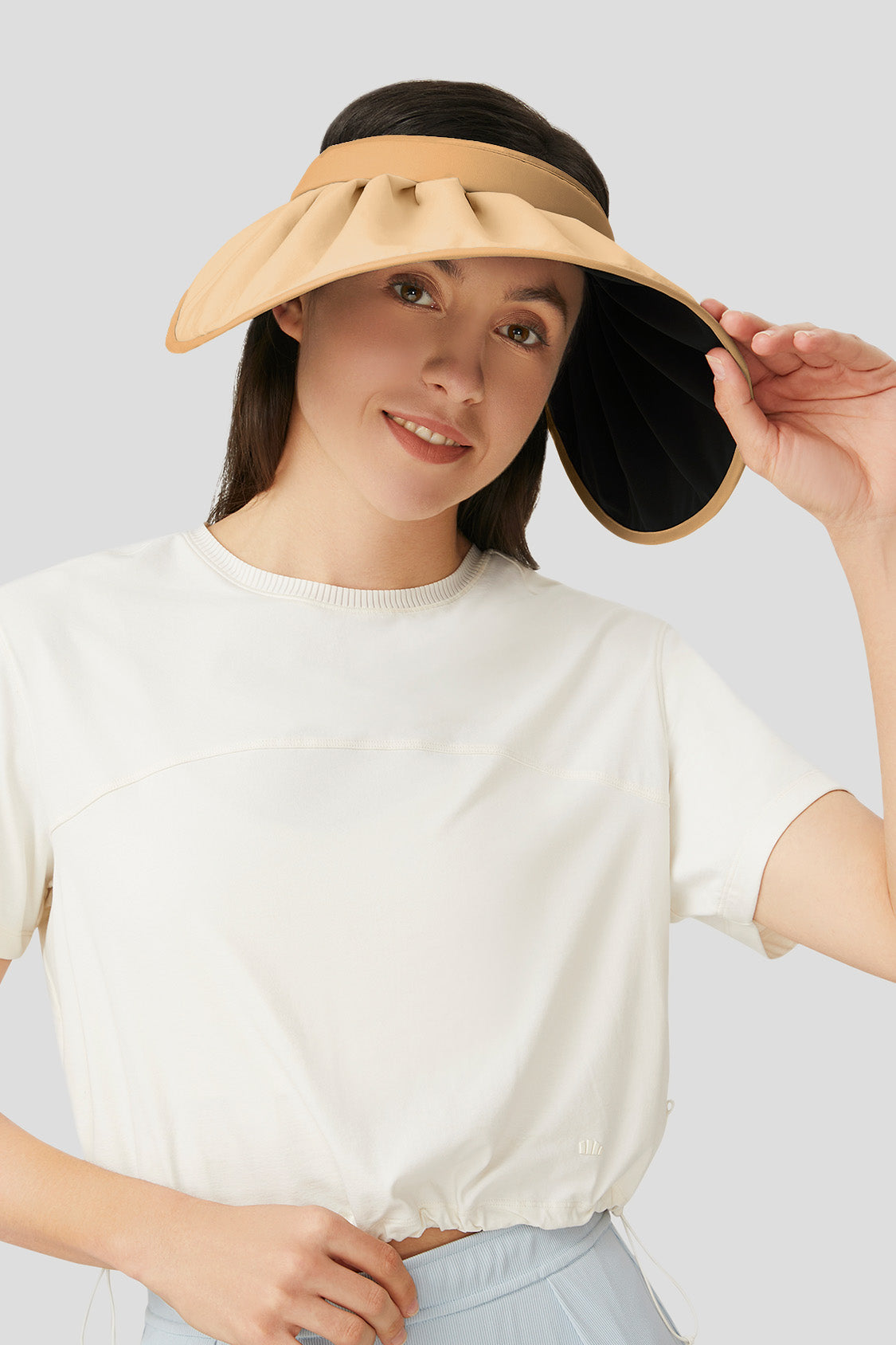 Yuni Women's UPF50+ Sun Hat - Wide Brim Shell Beach Hat for Summer Outdoor Activities, Travel, and Gardening