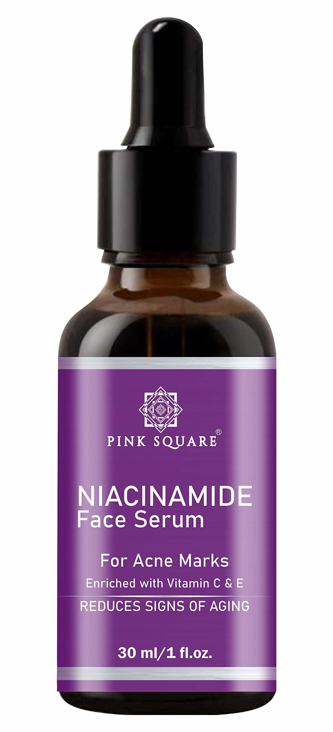 Niacinamide Super Serum for Acne Marks & Spot Removal - Pink Square Formula for All Skin Types (2-Pack, 30ml Each) | Brighten Skin & Reduce Blemishes for Daily Skincare Routine