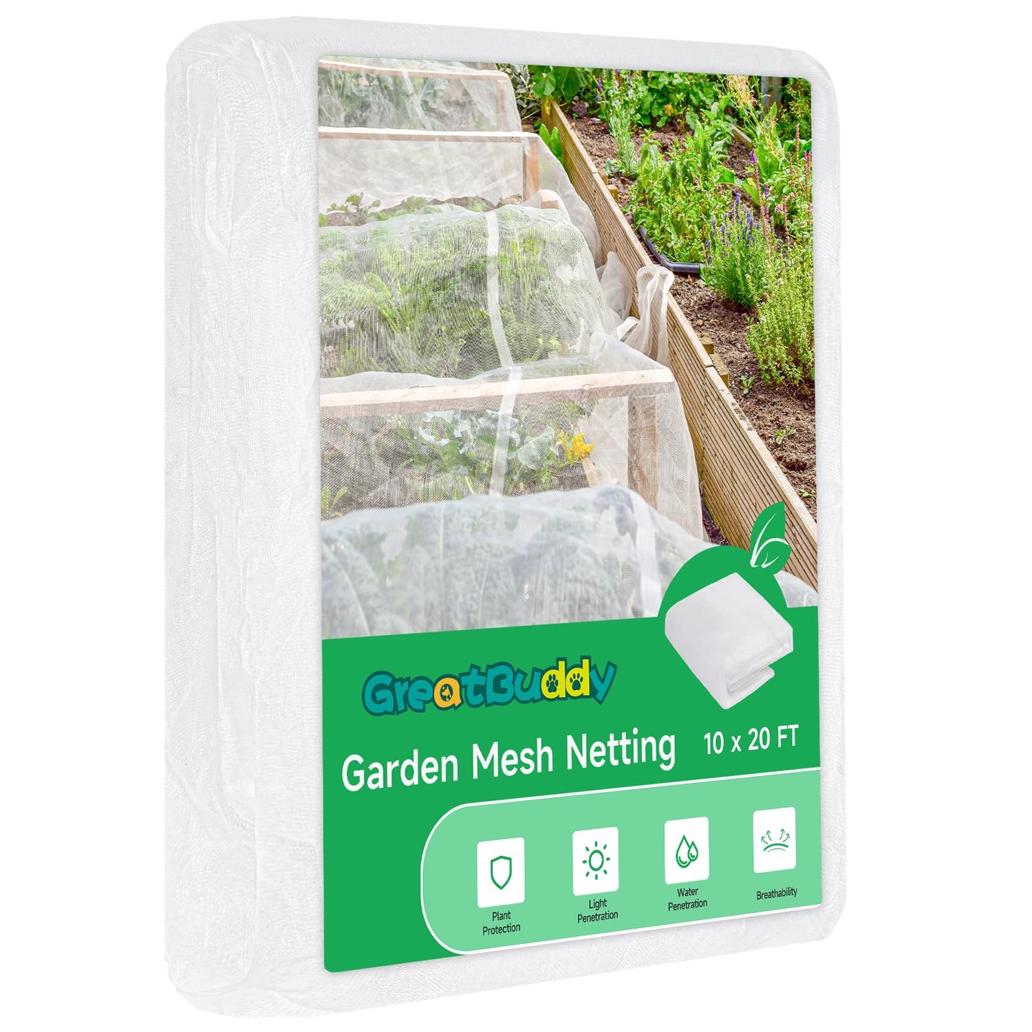 10x20ft Garden Netting - Ultra Fine Mesh Plant Cover for Vegetables, Crops & Fruit Trees | Greenhouse & Outdoor Protection | Durable Pest Barrier for Gardening & Farming