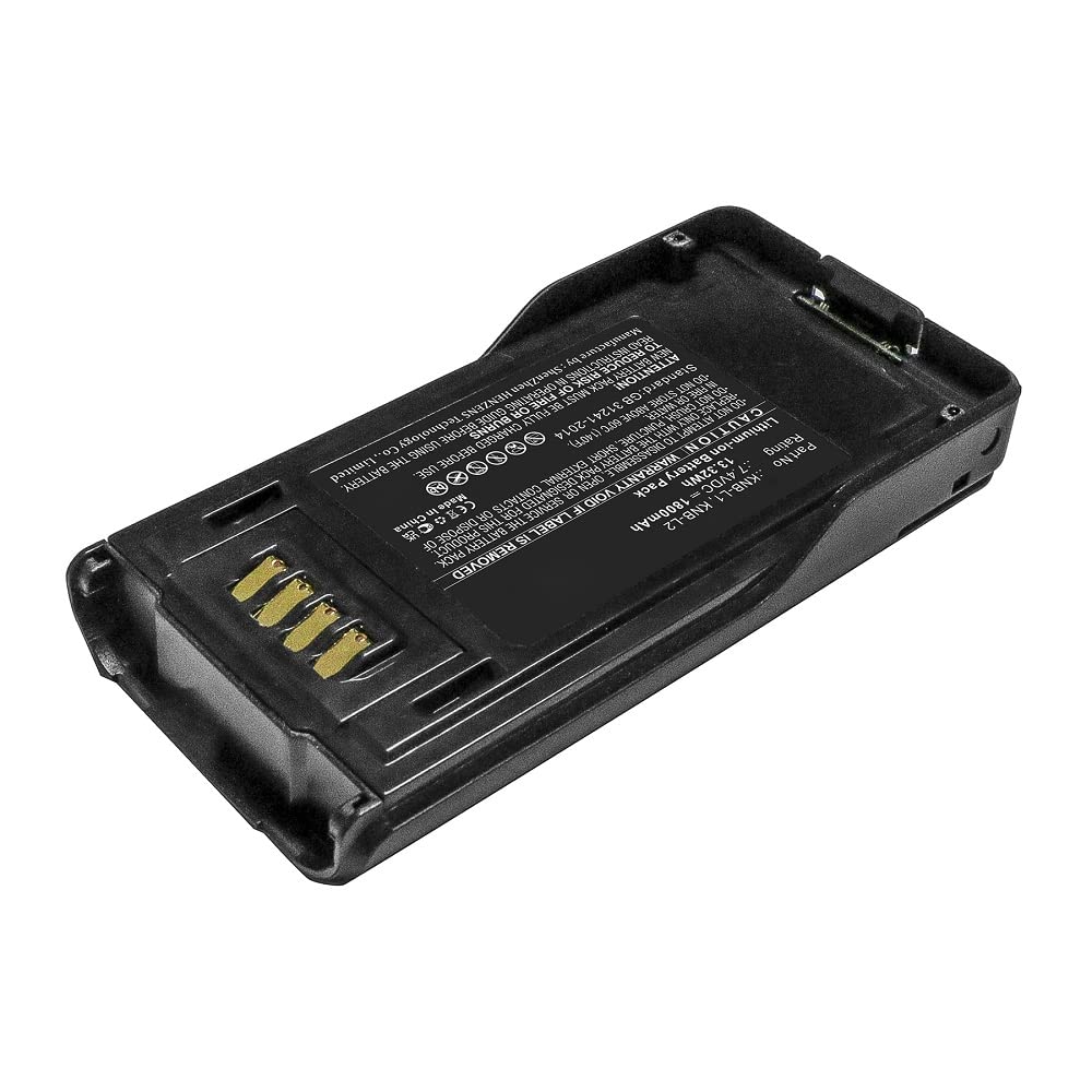 Synergy Digital 2-Way Radio Battery - 1800mAh Li-ion Replacement for Kenwood KNB-N4 & KNB-L1 | 7.4V High Capacity Walkie Talkie Battery | Perfect for Security, Construction & Outdoor Adventures