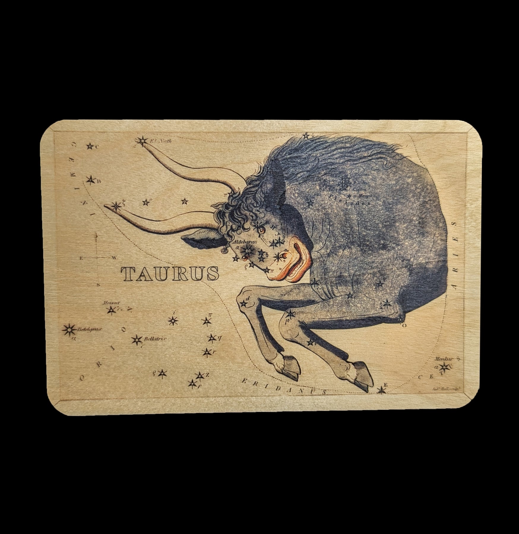 Handmade Astrology Wooden Postcard - Zodiac Constellation Greeting Card for Birthday, Wedding & Home Decor - Perfect for Gifts, Wall Art and Spiritual Enthusiasts