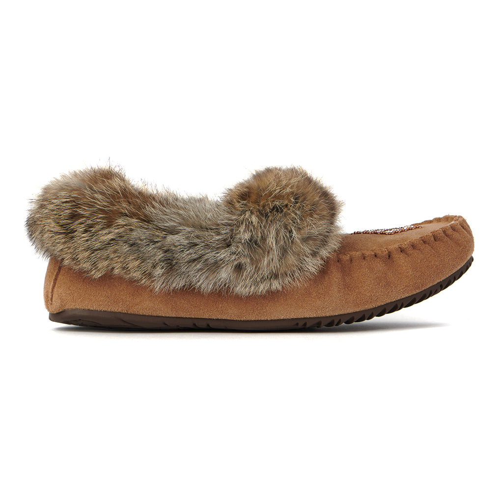 Women's Manitobah Suede Moccasin Slippers - Soft Genuine Suede Indoor/Outdoor House Shoes for Comfort & Style - Perfect for Home, Lounge & Casual Wear