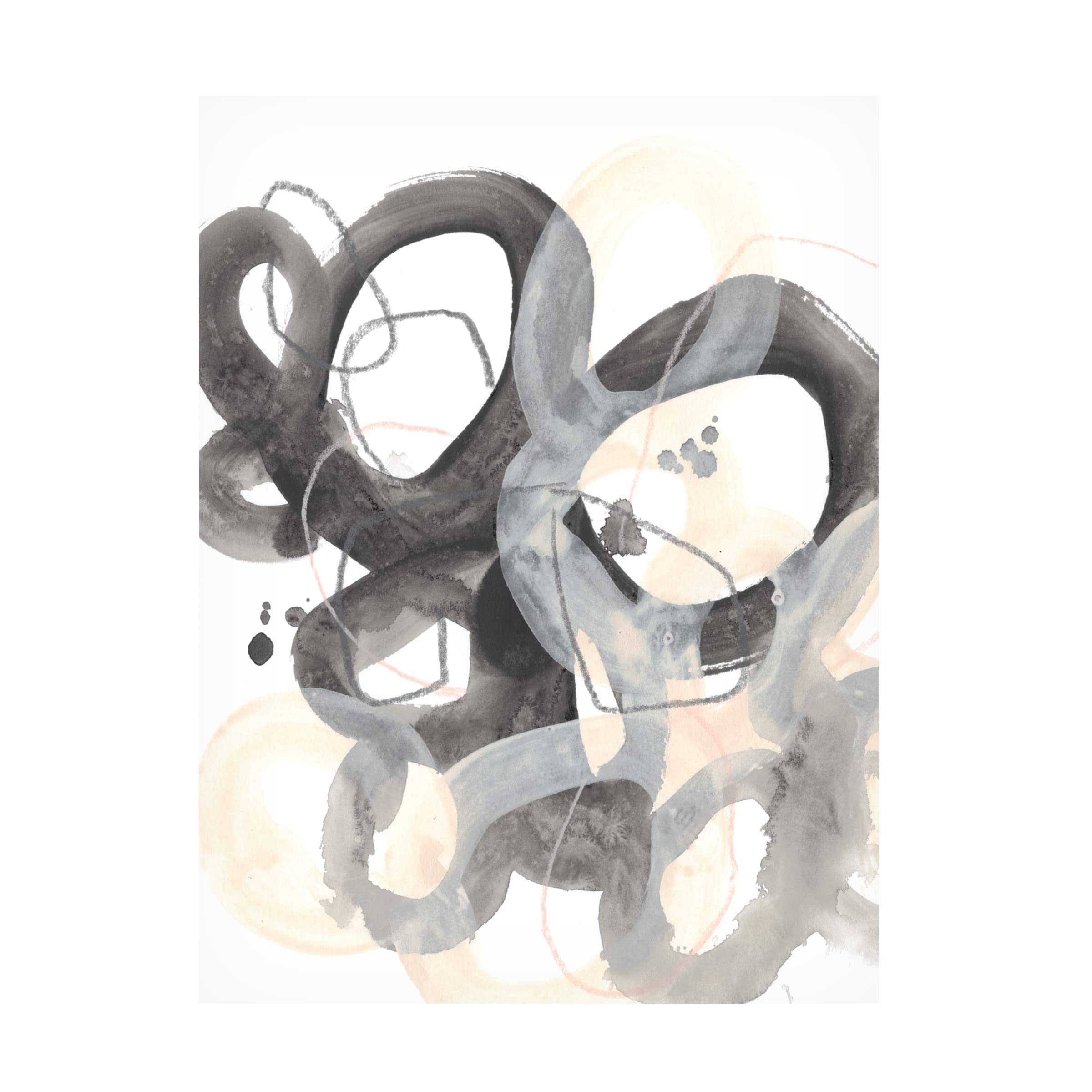 Trademark Fine Art 'Tangled Circuit II' Abstract Canvas Wall Art by June Erica Vess - Modern Home & Office Decor for Living Room, Bedroom, or Workspace