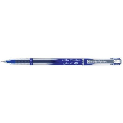 Premium Cello Pointec Gel Pens 0.5mm Fine Point - Blue Ink, 120 Pack (10 Dozen) - Ideal for Office, School, Note Taking & Art Projects