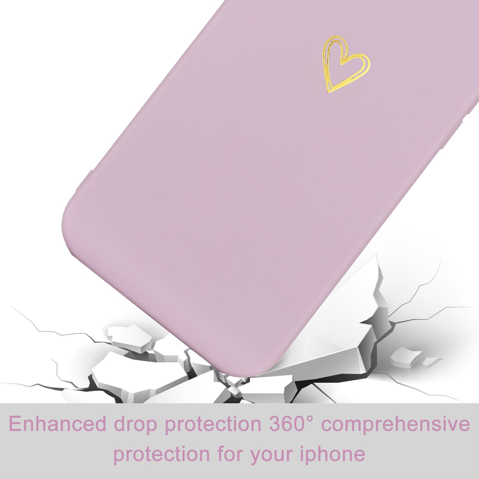 Cute Slim Shockproof iPhone 11 Case with Wireless Charging Support - Protective Purple Phone Cover for Women & Girls | Perfect for Everyday Use, Work, and Travel