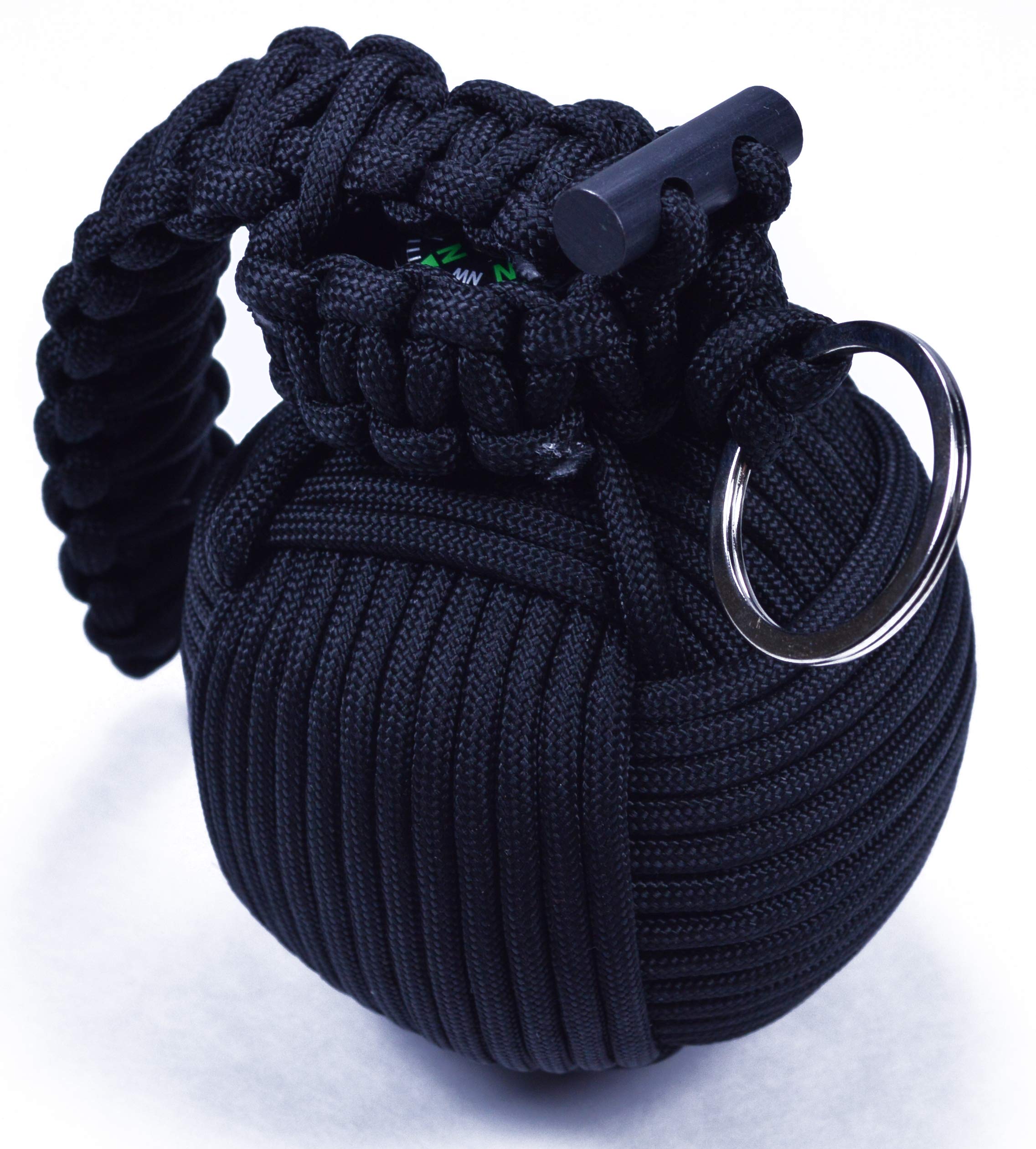 Black Emergency Paracord Survival Kit Grenade - 44 Life Saving Items Inside for Outdoor Adventures, Camping, Hiking & Survival Preparedness