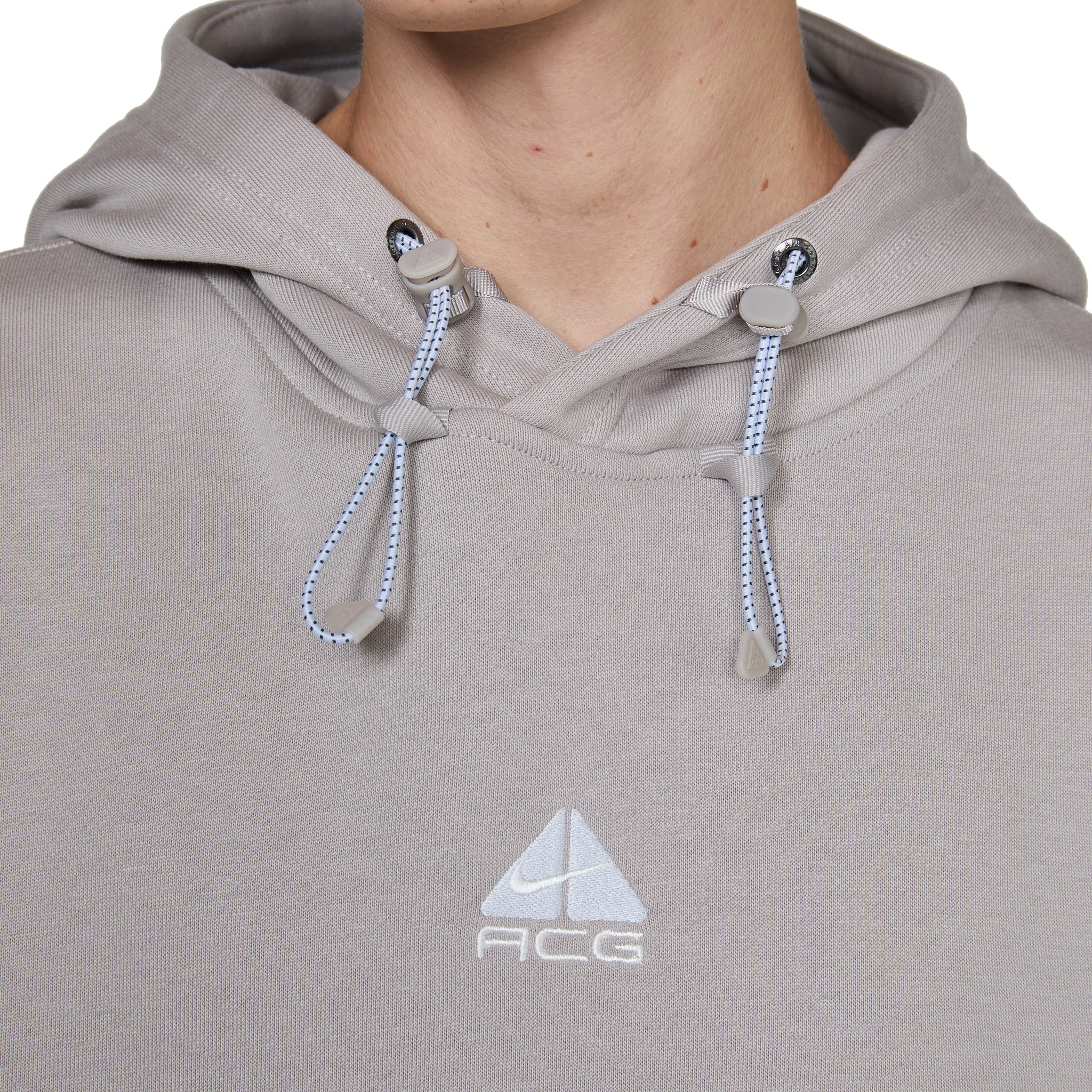 ACG Therma Fit Fleece Pullover Hoodie for Men & Women - College Grey, Football Grey, Summit White | Warm Winter Outdoor Hooded Sweatshirt for Hiking, Camping & Sports Activities