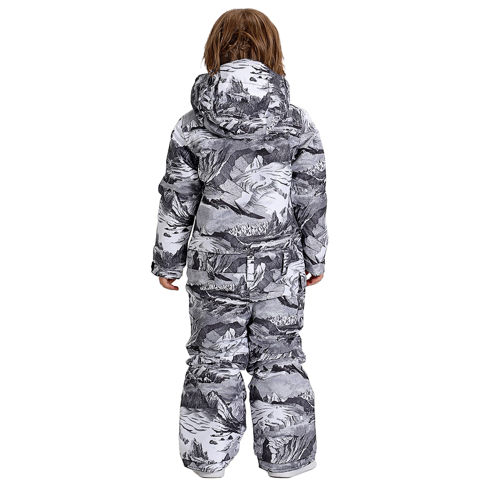 GSOU SNOW Kids Ski Suit - Waterproof & Windproof One-Piece Snowsuit for Boys & Girls - Snowboarding, Skiing & Winter Outdoor Activities