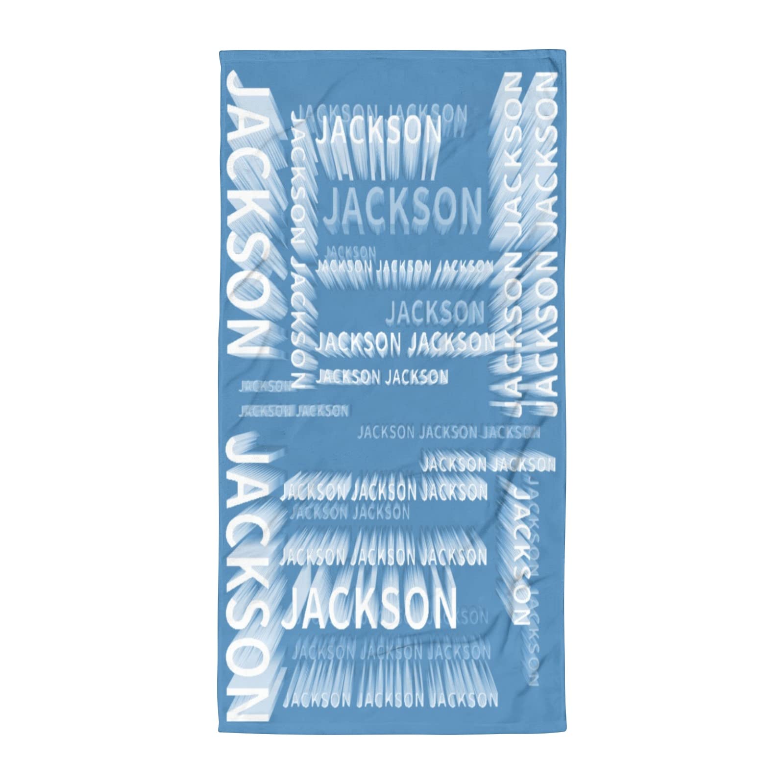 Dr.TOUGH Personalized Beach Towels with Name - Customized Large Soft Quick-Dry Towels for Adults, Kids, Couples & Family (Blue) - Perfect for Pool, Beach, Vacation & Summer Outings