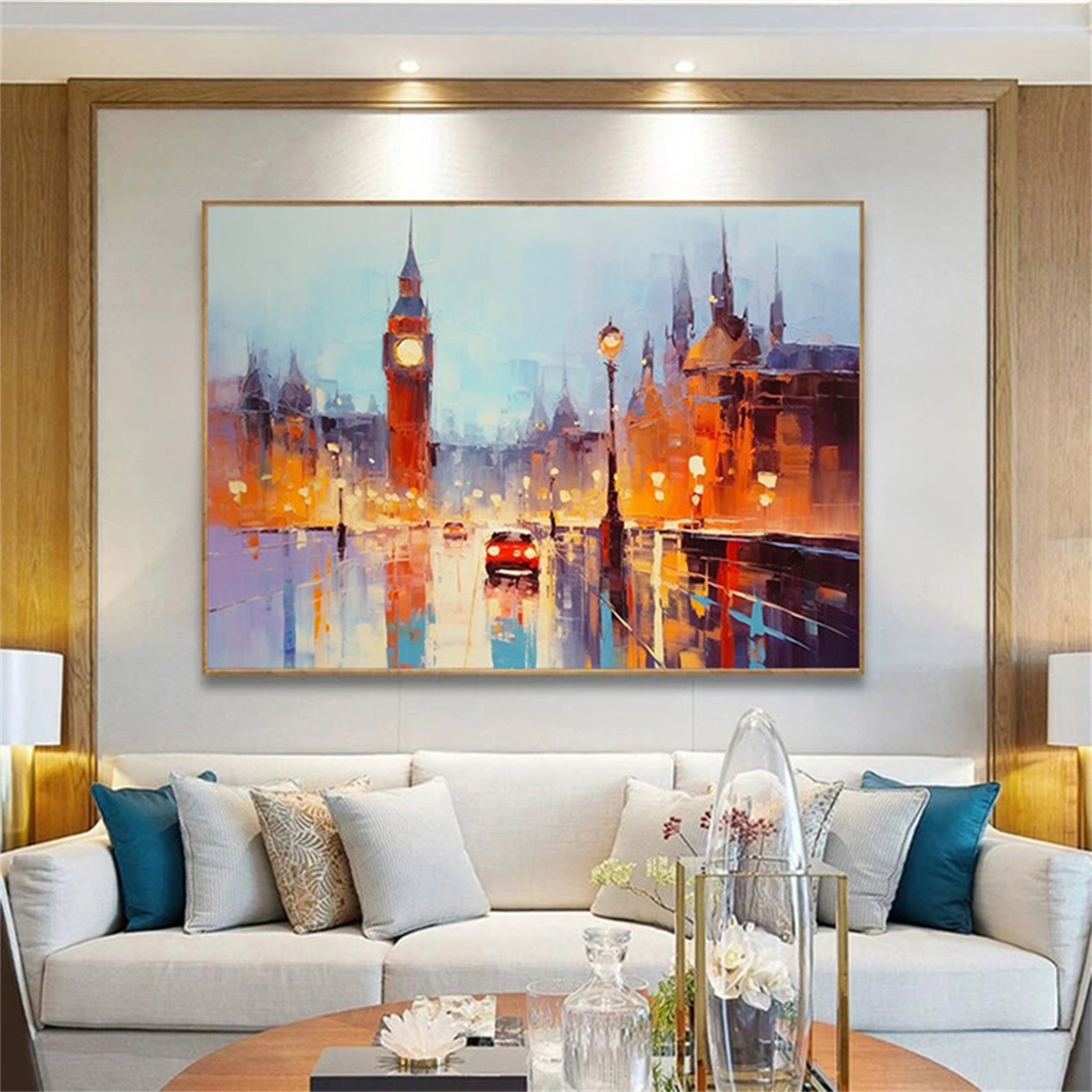 Urban Landscape Painting #UL 024 - Modern Wall Art for Home & Office Decor - Perfect for Living Room, Bedroom or Workspace