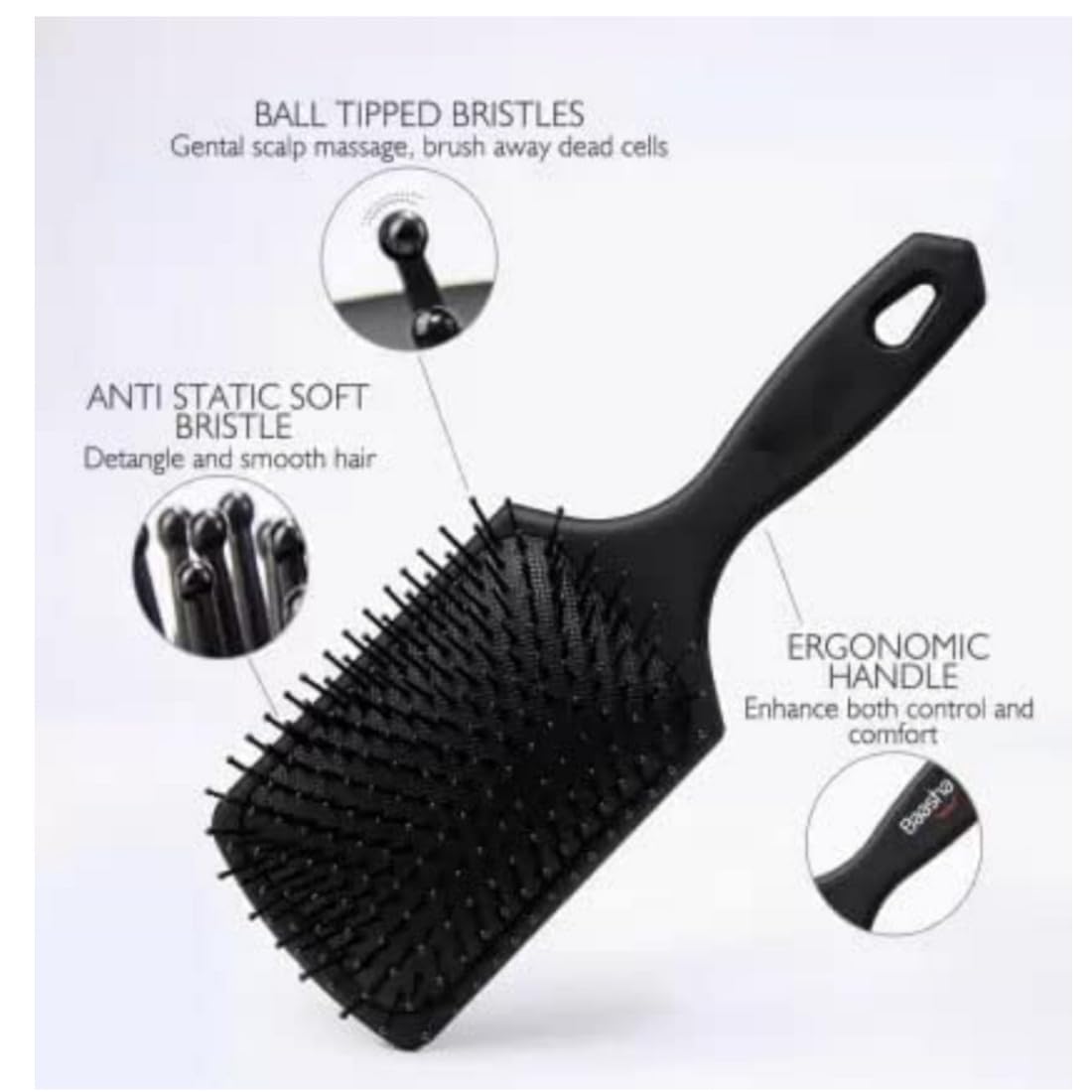 SLUKRL Professional Hair Brush Set for Women - Detangling Paddle Brush for Thick Hair, Smoothing & Wet Hair Brush - Perfect for Daily Styling, Salon Use & Travel Accessories
