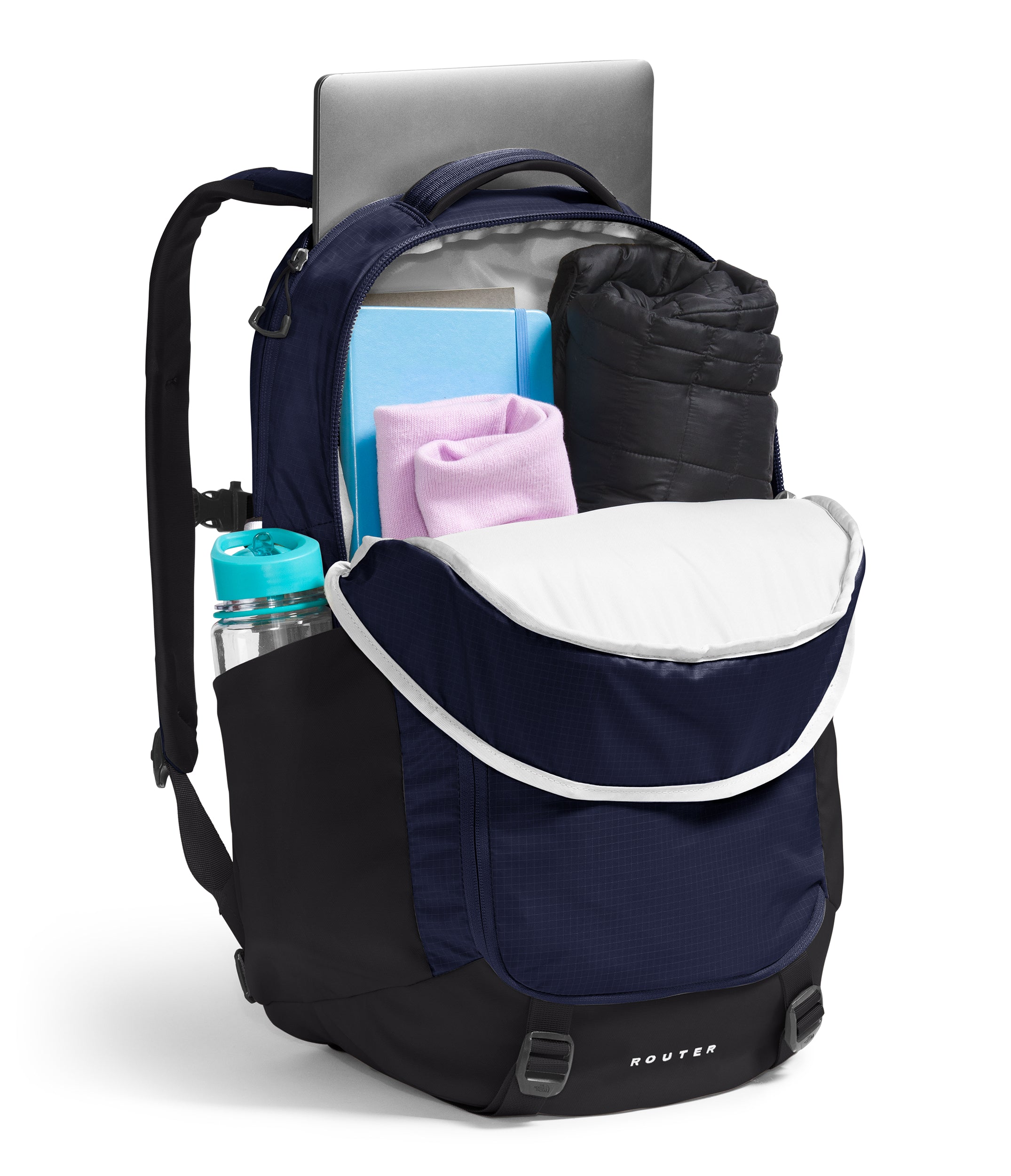 The North Face Router Backpack - Lightweight Laptop Backpack for Men & Women, Water-Resistant Hiking Daypack for Travel, Work & School | Perfect for Commuting, Outdoor Adventures & Daily Use