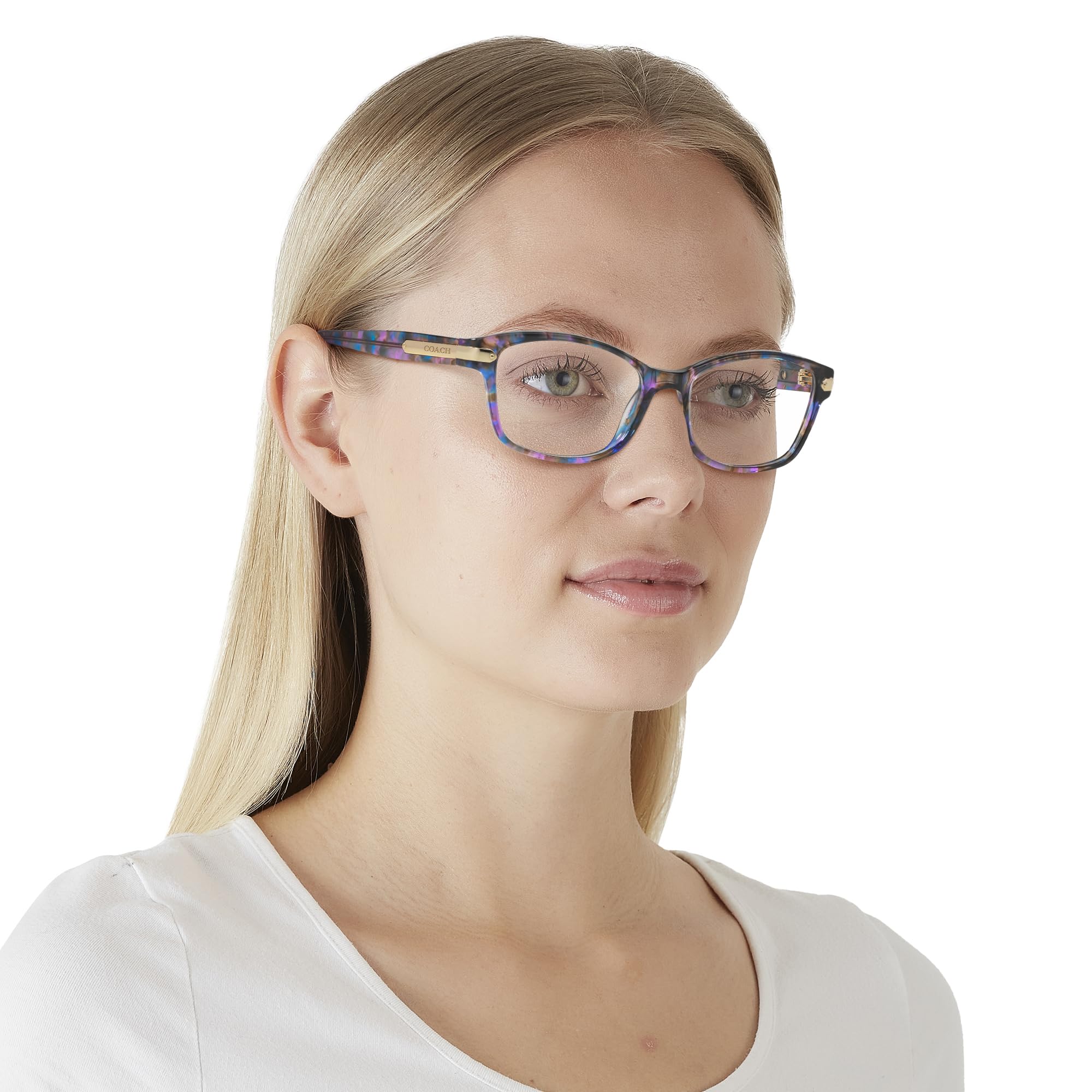 Coach Women's HC6065 Rectangular Prescription Glasses Frames – Stylish & Lightweight for Work, Reading & Everyday Wear