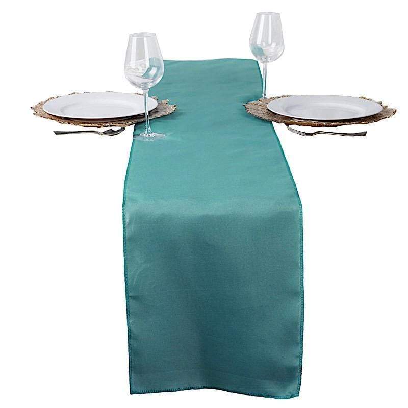 12x108 Inch Polyester Table Runner for Wedding Decorations - Elegant Dining Table Cover for Parties, Banquets, and Special Events