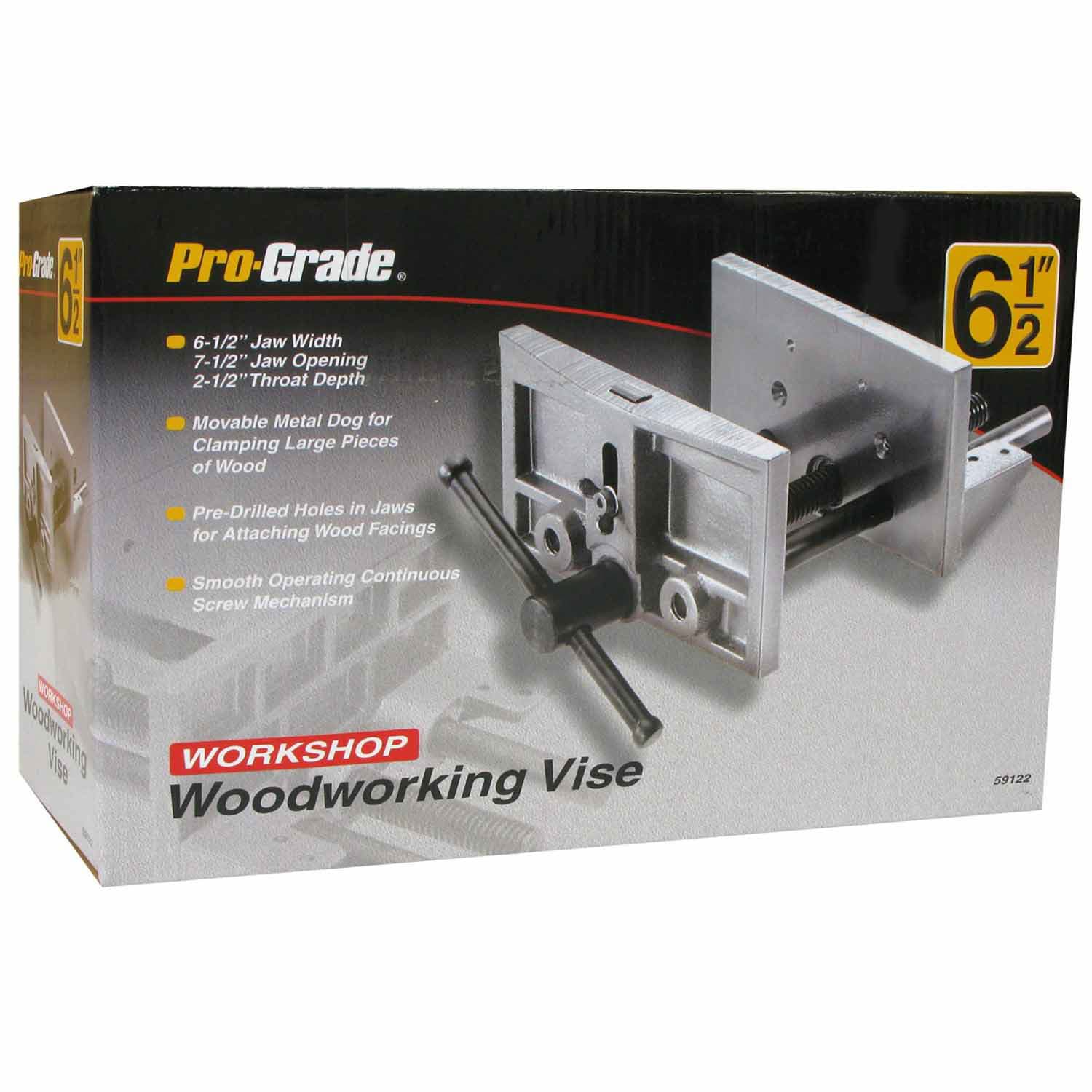 Allied 59122 6-1/2 Inch Hobby Woodworking Vise - Heavy Duty Bench Clamp for DIY Projects & Woodworking Crafts