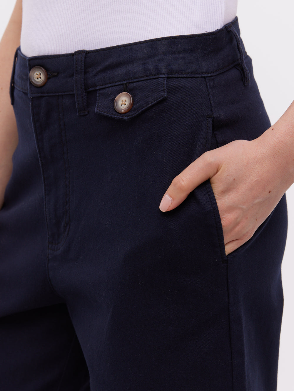 Jara Women's Straight Leg Pants - High Waist Stretch Comfortable Office Work Trousers for Business Casual & Professional Wear
