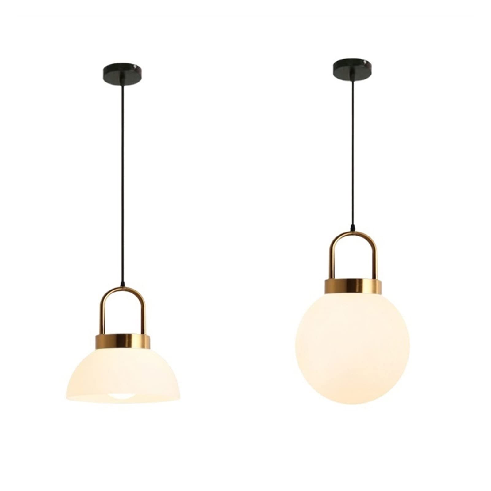 Crystal Chandelier Hanging Lights - Modern Nordic Style Semi-Circular Glass LED Pendant Lamp for Restaurant, Pub, Shop & Home Decor | Elegant Ceiling Lighting for Dining Room, Bedroom, Living Room & Commercial Spaces