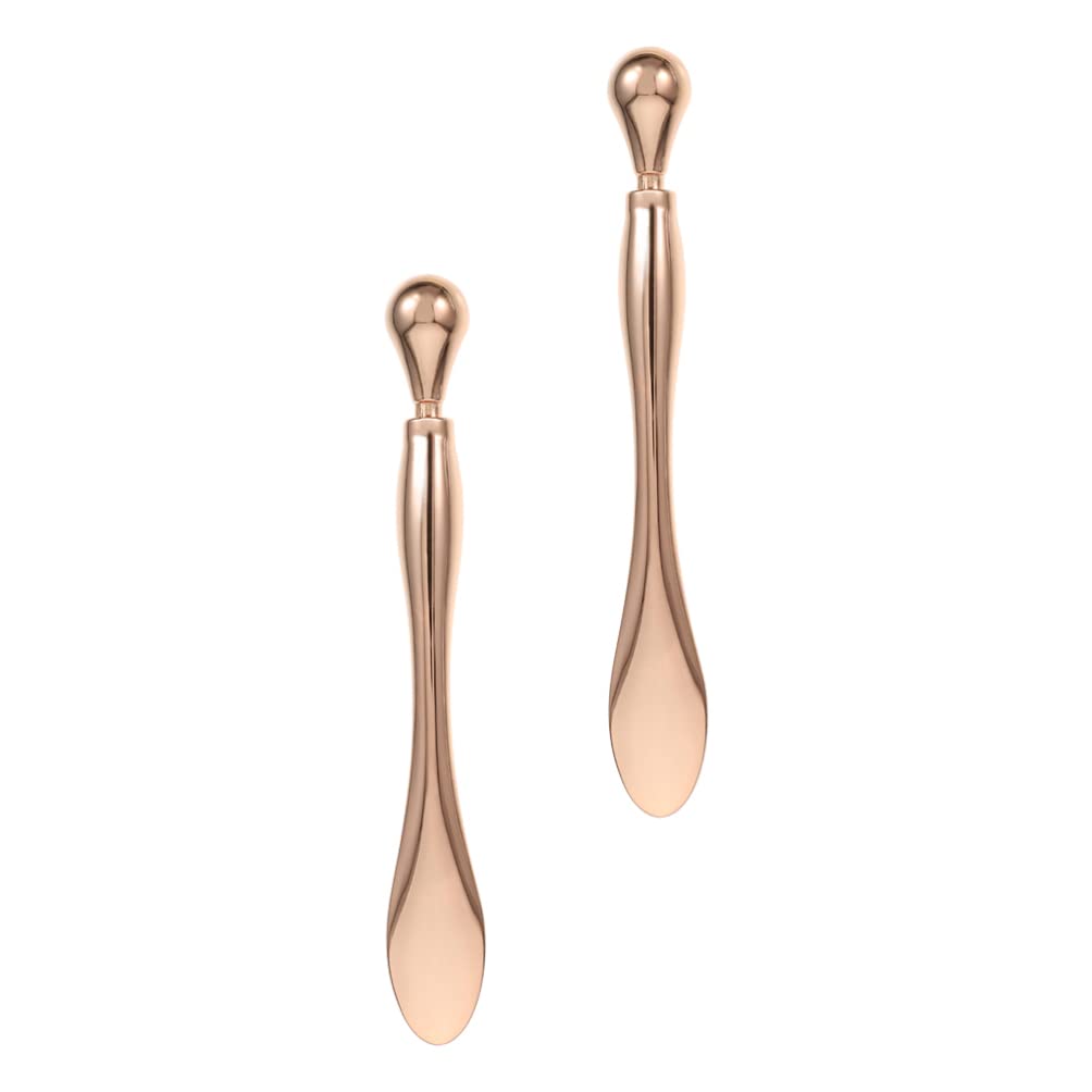 DOITOOL 2-Pack Rose Gold Eye Massage Wands - Anti-Wrinkle & Skin Tightening Facial Tools for Dark Circles & Puffiness Relief - Perfect for Home Spa & Travel Skincare Routine