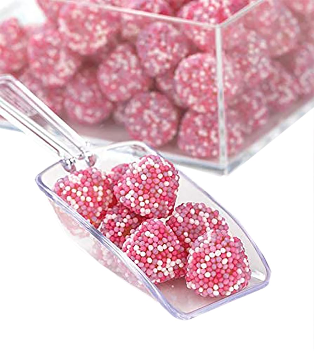 Fruidles Pink Berry Gummy Candy - Nonpareils Coated Sour Gummies, 8oz (Half Pound) - Perfect for Birthday Parties, Movie Nights & Sweet Treats