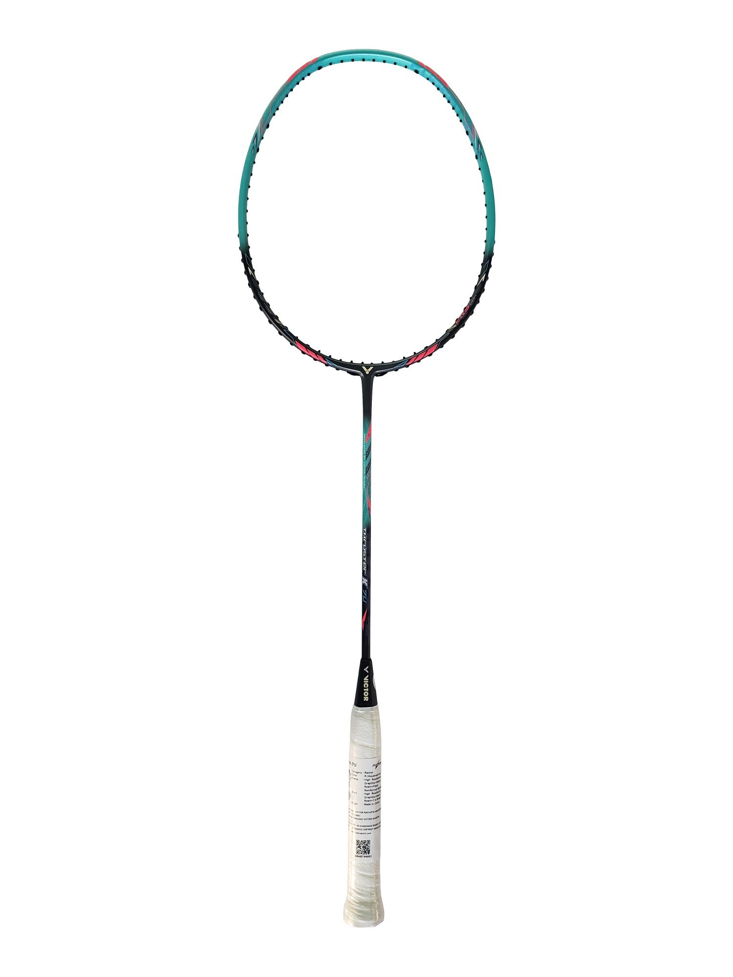 Victor Thruster K 7U Professional Badminton Racket - Lightweight Carbon Fiber Shuttlecock Racket for Advanced Players - Perfect for Tournaments & Training Sessions