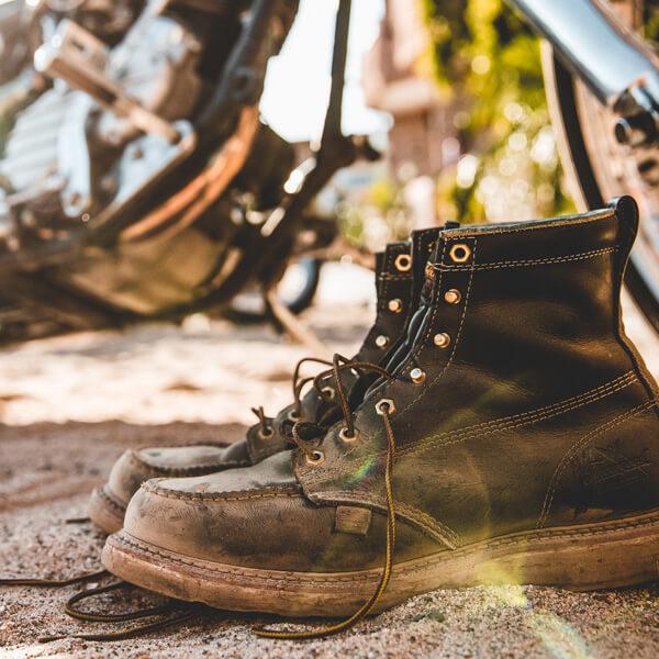 American Heritage 6-Inch Black Moc Toe Work Boots - MAXwear Wedge Sole, Soft Toe for Comfort | Durable Safety Shoes for Construction, Landscaping & Outdoor Work