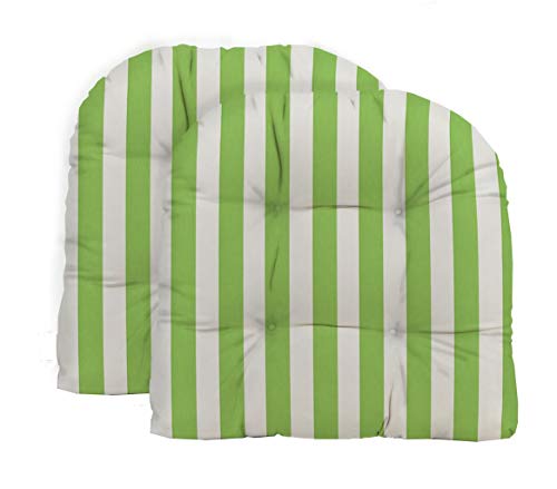 Kiwi & White Cabana Stripe