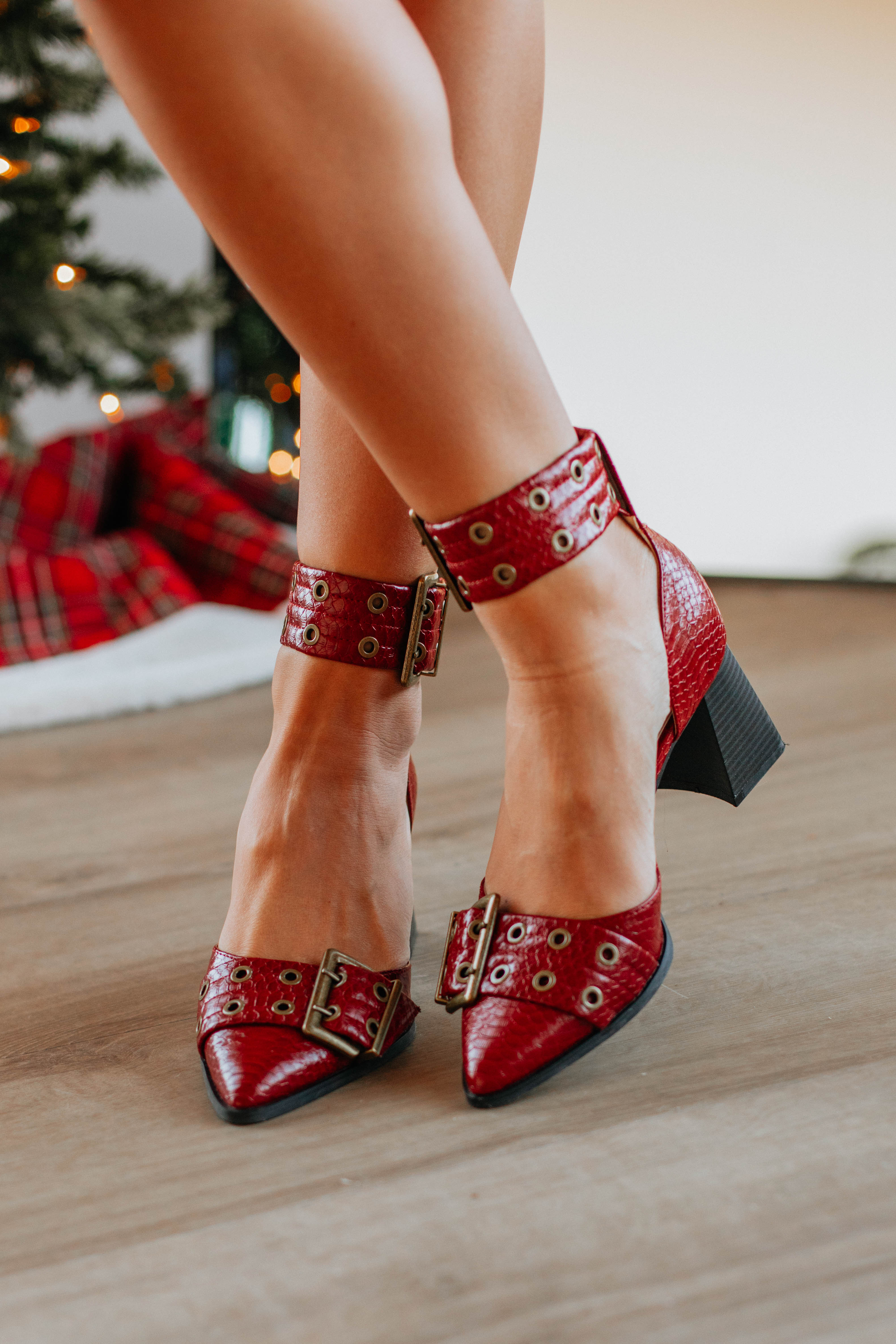 Elegant Ruby Red High Heels for Women - Comfortable & Stylish Party Shoes - Perfect for Evening Events, Weddings & Special Occasions
