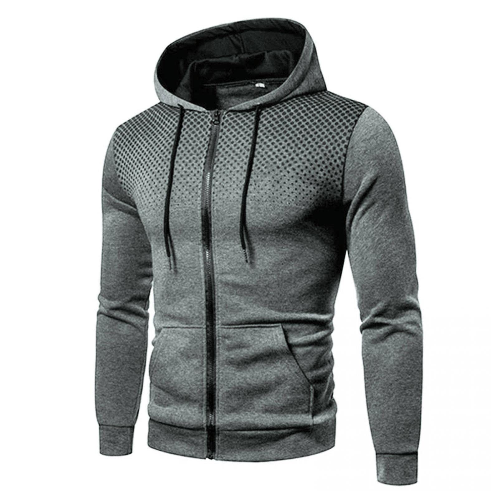 Men's Athletic Hoodies - Cozy Pullover Long Sleeve for Sports & Casual Wear