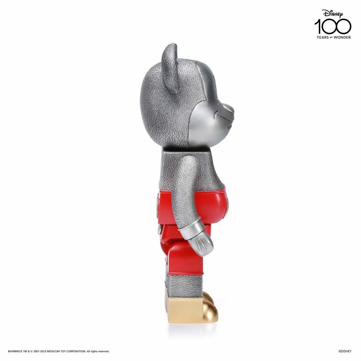 BE@RBRICK MICKEY MOUSE DISNEY 100th ANNIVERSARY X ROYAL SELANGOR Collectible Figure - Limited Edition Disney Collectors Item for Home Decor & Display