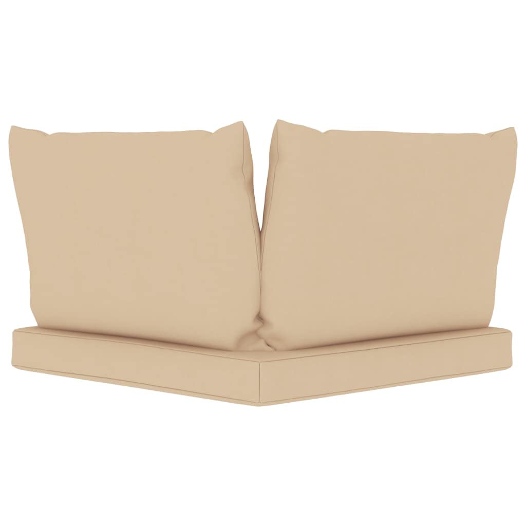 Premium 3-Piece Pallet Sofa Cushion Set - Waterproof Outdoor Patio Furniture Cushions for Chairs & Loungers - Soft Beige Fabric - Perfect for Backyard, Deck & Poolside Relaxation