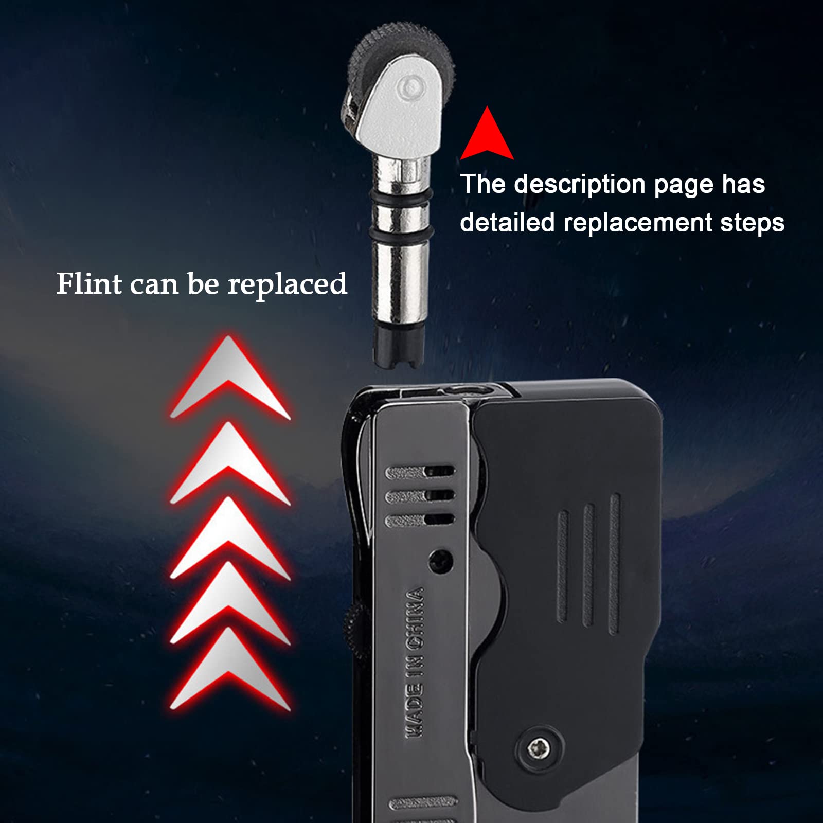 Premium Torch Lighter with Adjustable Dual Flame - Jet & Soft Flame | Refillable Butane Lighter with Safety Lock | Windproof, Foldable & Ergonomic Design for Outdoor Use (Black) - Perfect for Camping, BBQ, Candle Lighting & DIY Projects