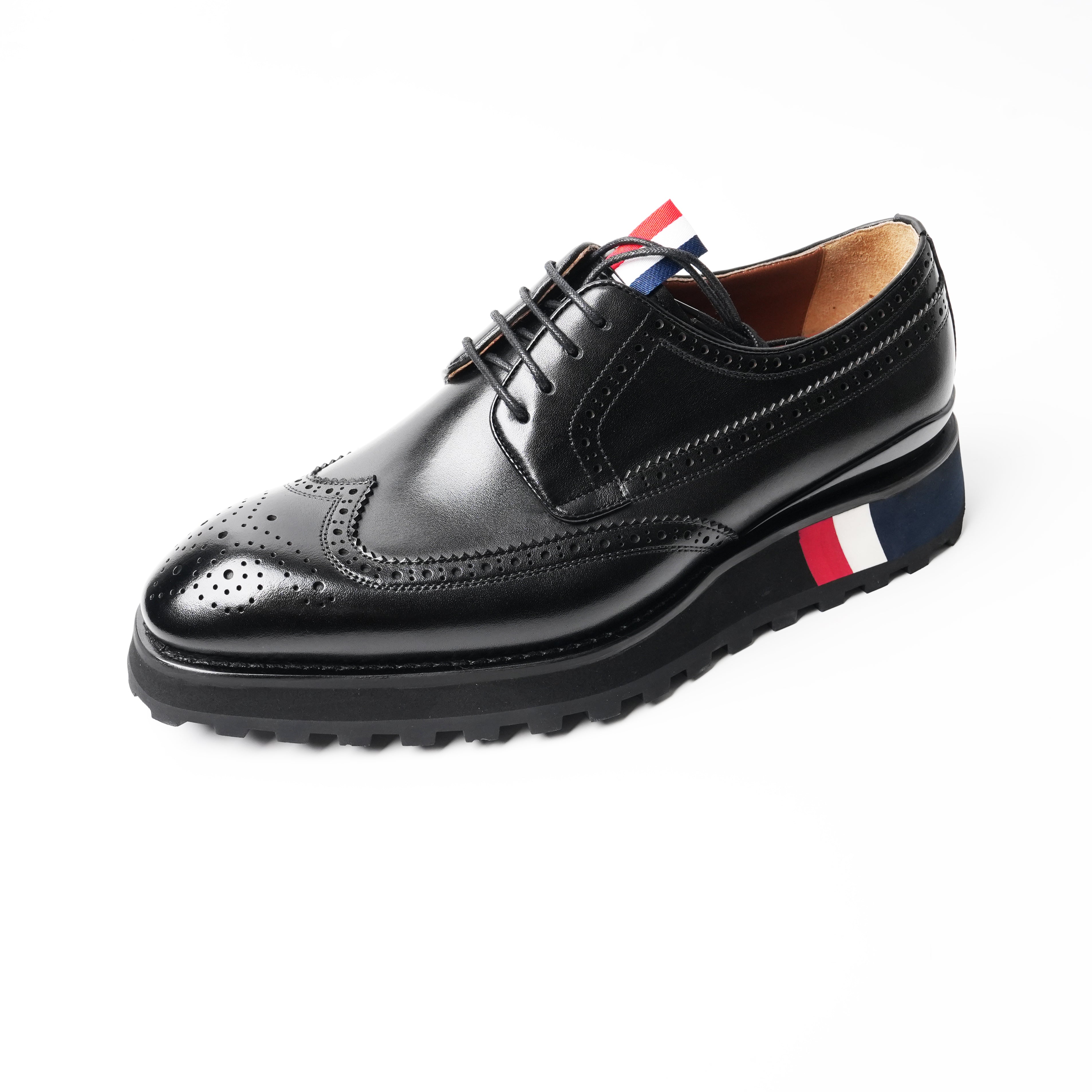 Men's Thick Sole Derby Shoes 90006 - Comfortable Leather Dress Shoes for Business & Formal Occasions - Perfect for Office, Weddings & Special Events