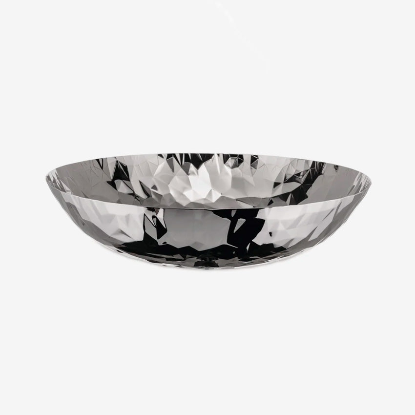 Alessi Joy n.1 Modern Stainless Steel Centrepiece - Elegant Table Decor for Dining Room, Wedding & Home Decor