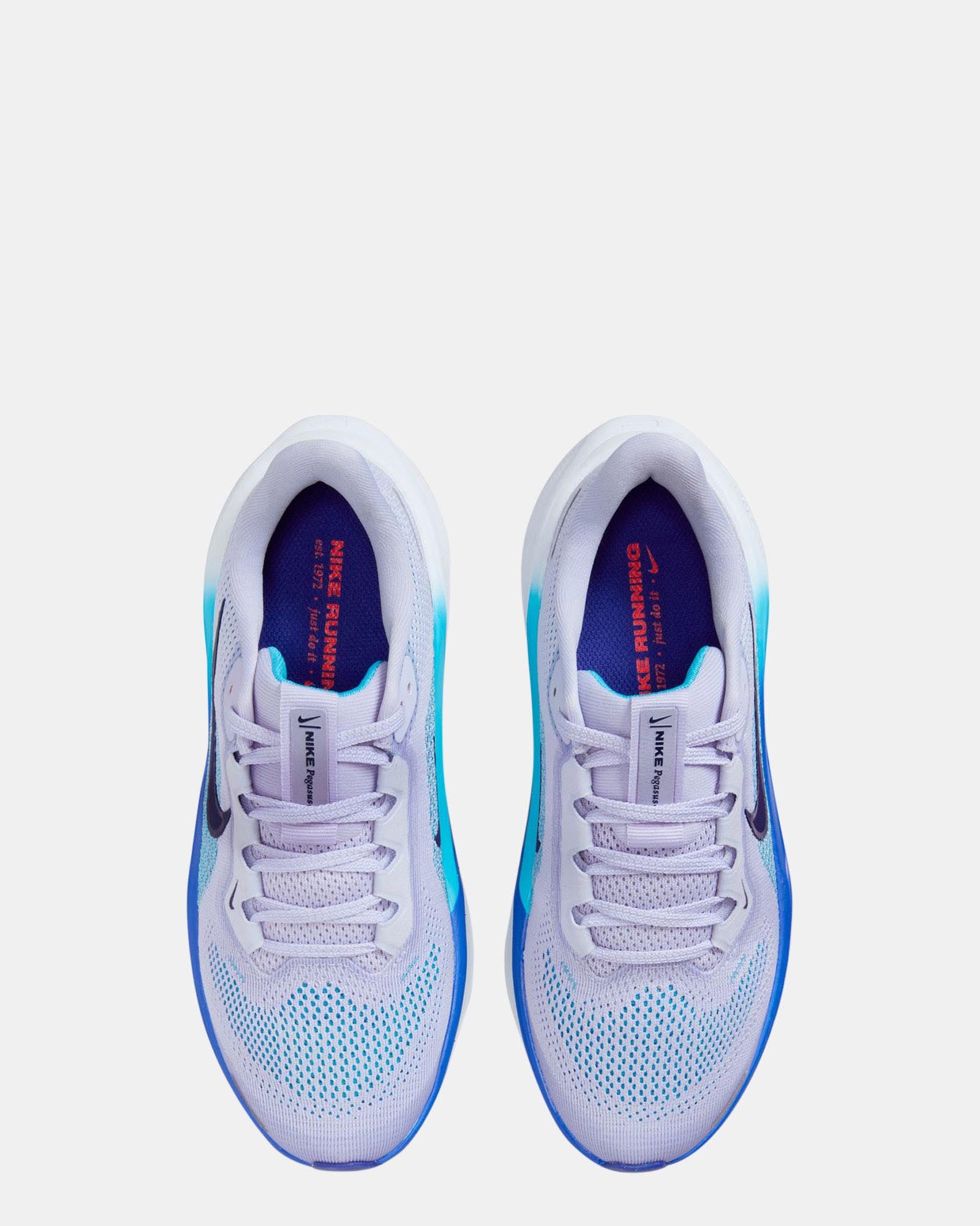 Nike Air Zoom Pegasus 41 Running Shoes for Kids - Ghost/Blue Void/Football Grey | Lightweight Cushioned Sneakers for School, Sports & Daily Activities
