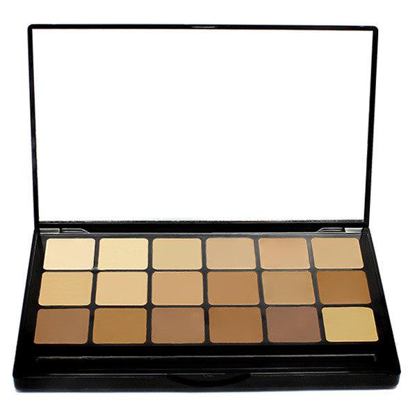 Graftobian HD Glamour Creme Super Palette - Professional Makeup Palette for High Definition Coverage - Perfect for Photoshoots, Bridal Makeup & Special Events