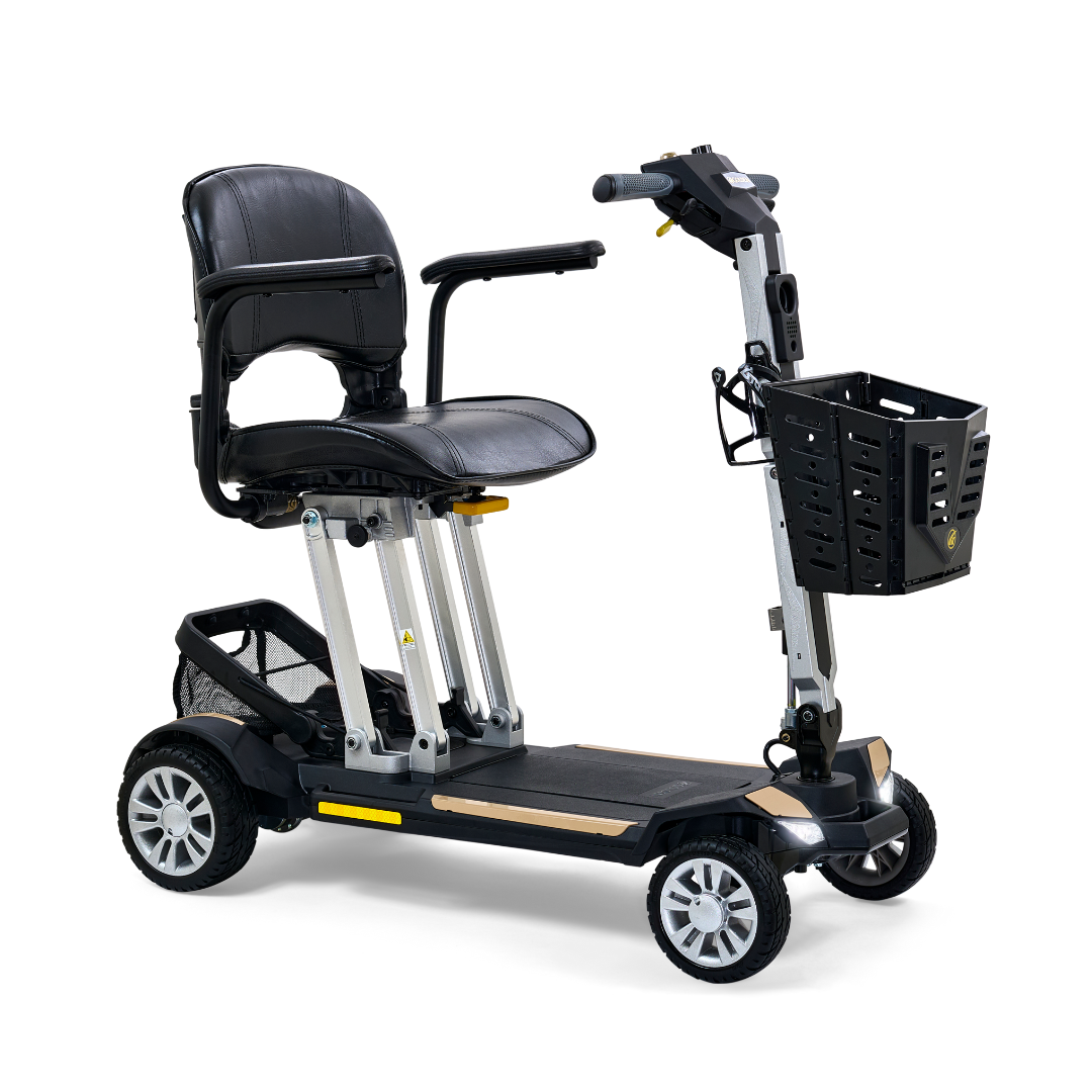 Golden Technologies Buzzaround Carry On Folding Scooter - Lightweight Mobility Scooter for Seniors & Adults - Perfect for Travel, Shopping & Outdoor Activities