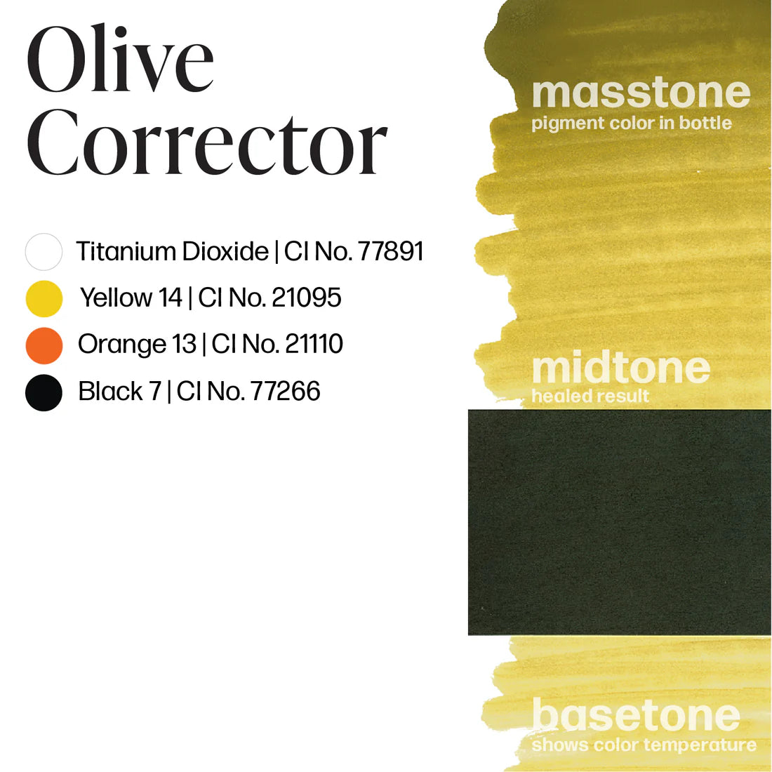 Olive Corrector Permablend - Long-Lasting Concealer for Dark Circles & Blemishes | Perfect for Everyday Makeup & Professional Use