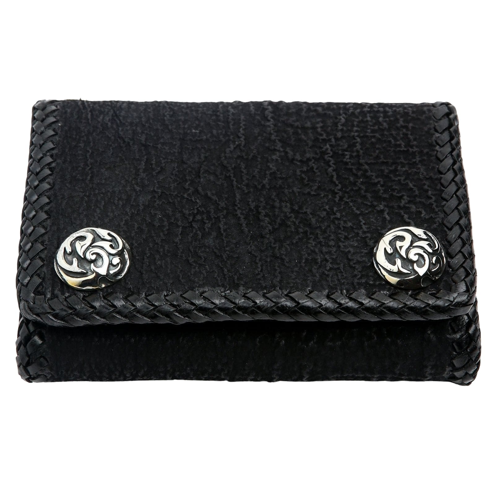 Authentic Shark Skin Leather Biker Wallet for Men - Durable RFID Blocking Motorcycle Wallet with Money Clip - Perfect for Riders, Travel & Everyday Use