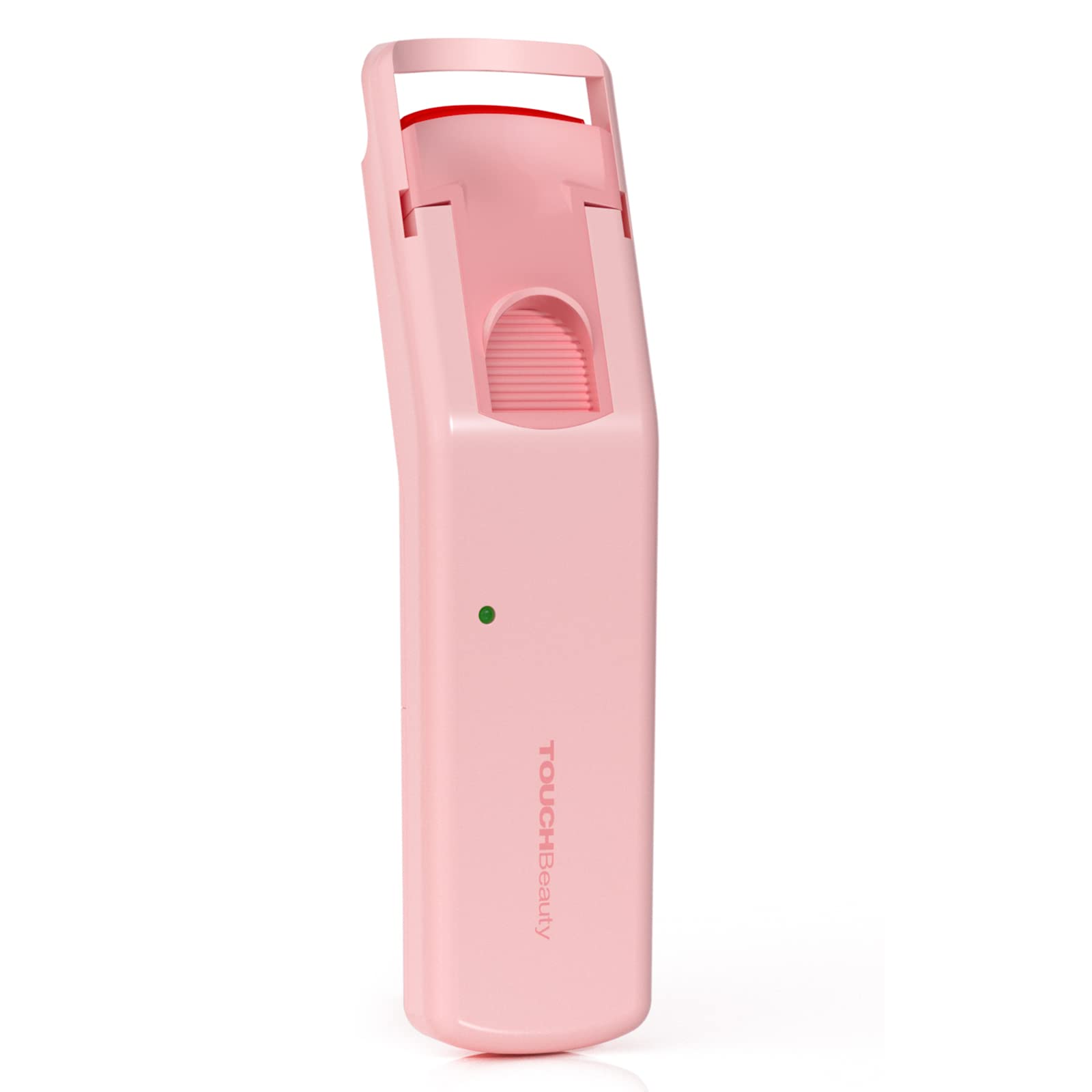 TOUCHBeauty Heated Eyelash Curler with Silicone Pads - Electric Lash Curler for Women, Constant Temperature Control, Quick & Natural Curling (Pink) - Perfect for Home Use, Travel & Professional Makeup