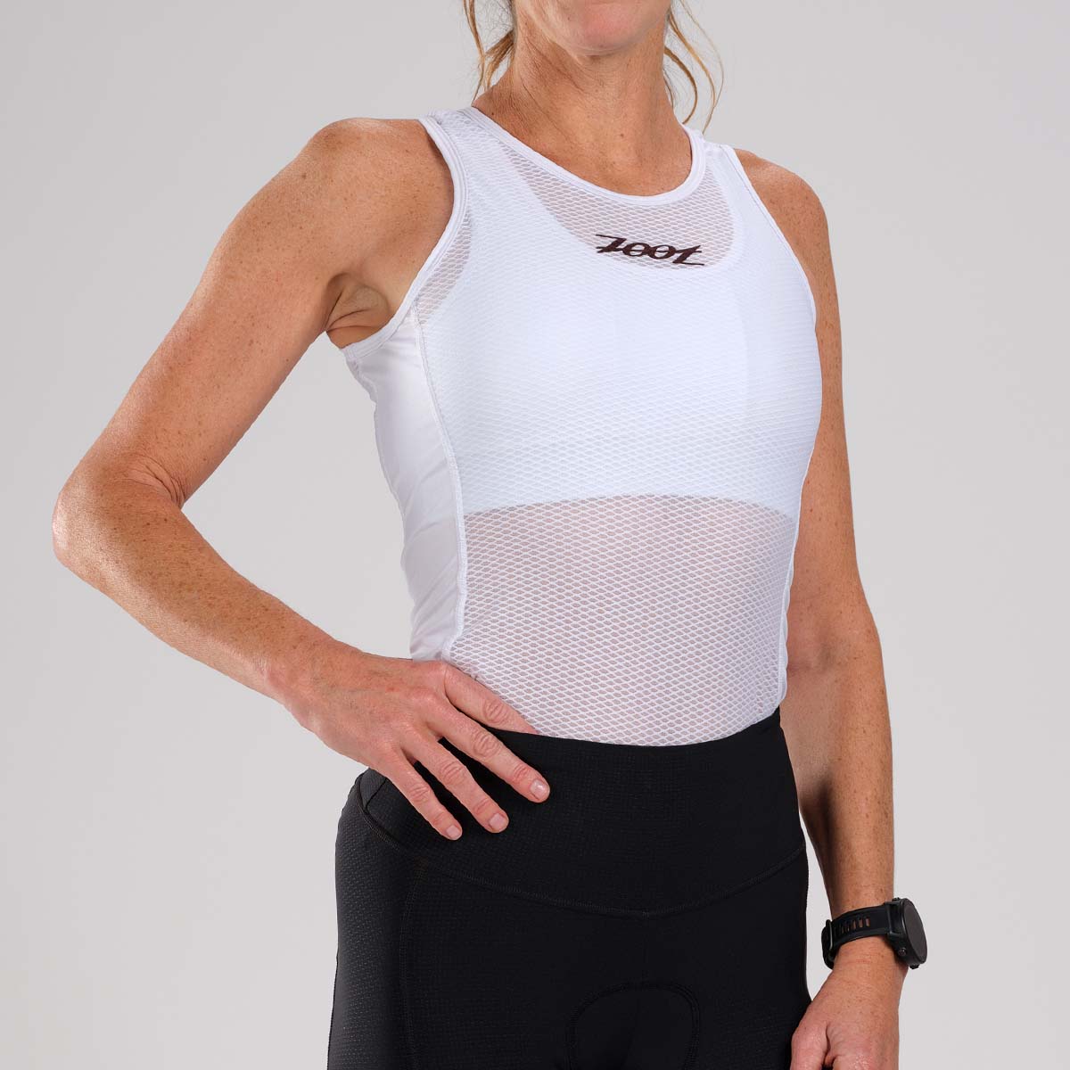 Women's Thermal Cycling Base Layer - Breathable & Moisture-Wicking Long Sleeve Shirt for Cold Weather - Perfect for Winter Biking, Running & Outdoor Sports (White)