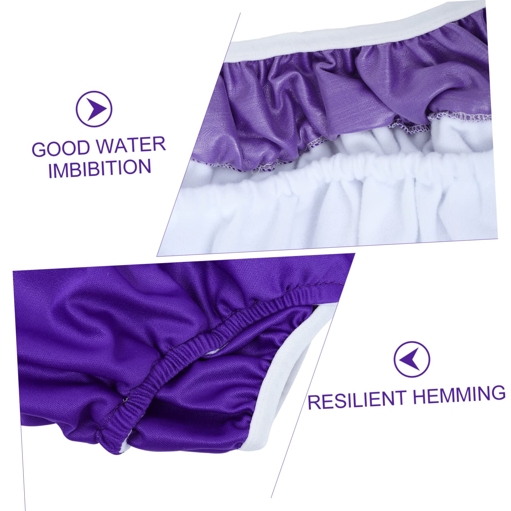 Hemoton 8 Pack Reusable Adult Cloth Diapers for Men & Elderly - Washable Incontinence Underwear for Comfort & Protection - Perfect for Nighttime Use, Travel & Post-Surgery Care
