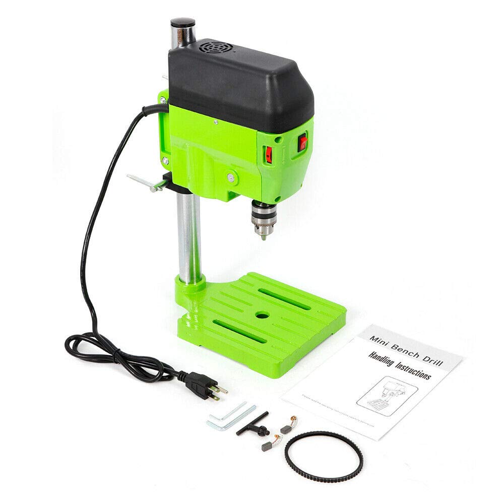 480W Portable Bench Drill Stand - Mini Electric Workbench Drilling Machine with 1-10mm Chuck | Perfect for DIY Projects, Woodworking & Metalworking