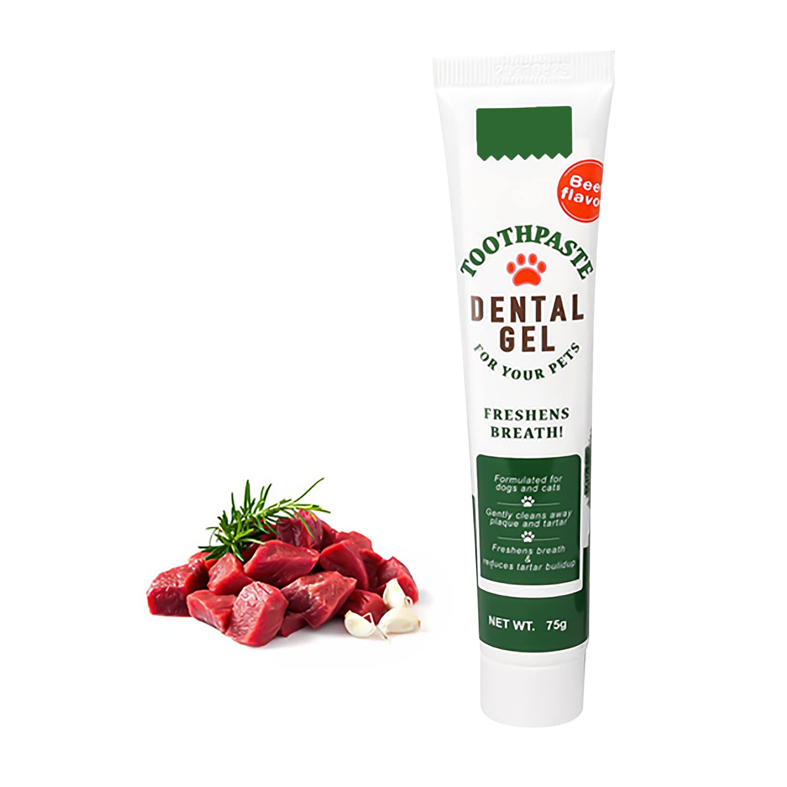 3Pcs Pet Dog Dental Care Kit - Finger Toothbrush, 360° Toothbrush & Beef Flavor Toothpaste for Dogs & Cats | Oral Cleaning, Fresh Breath, Plaque & Tartar Control | Perfect for Daily Teeth Cleaning & Dental Hygiene at Home