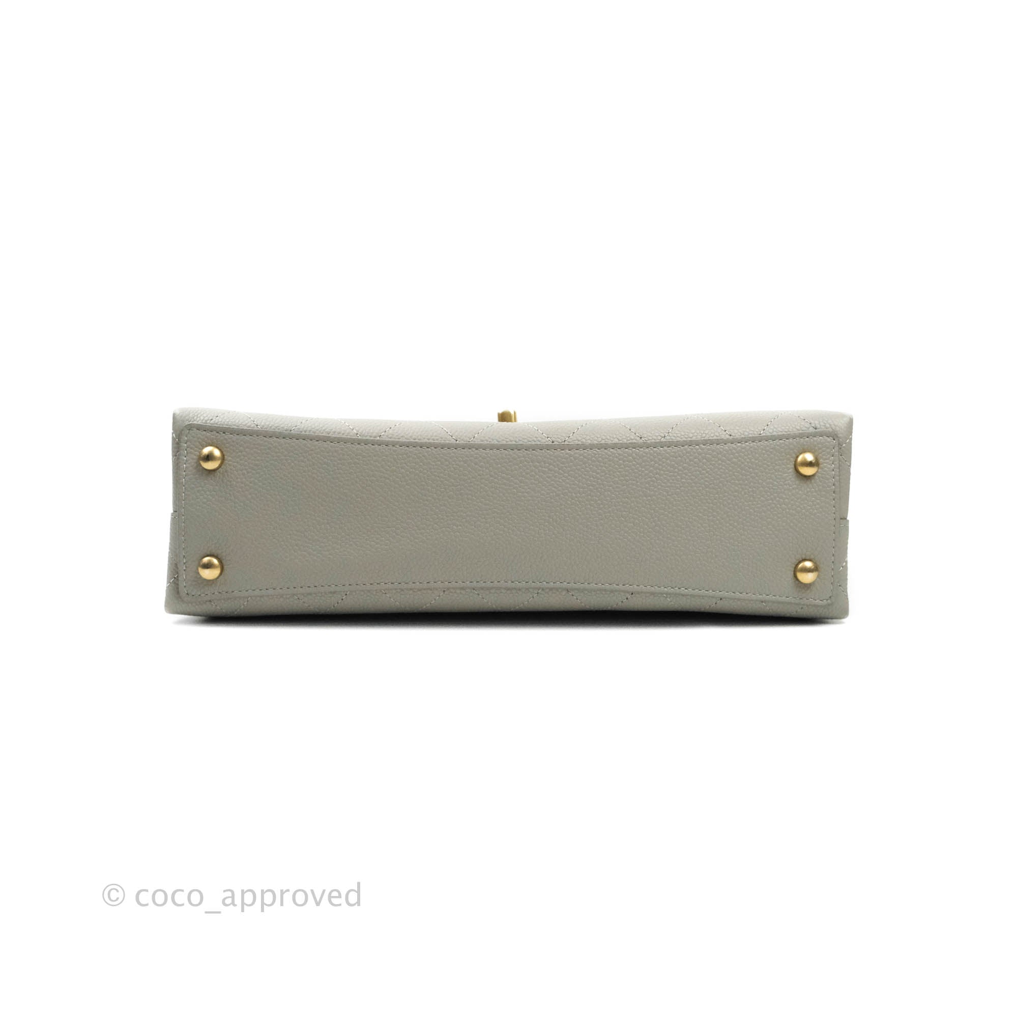 Chanel Chic Affinity Medium Grained Calfskin Grey Handbag with Aged Gold Hardware - Perfect for Work, Travel & Luxury Fashion Accessories