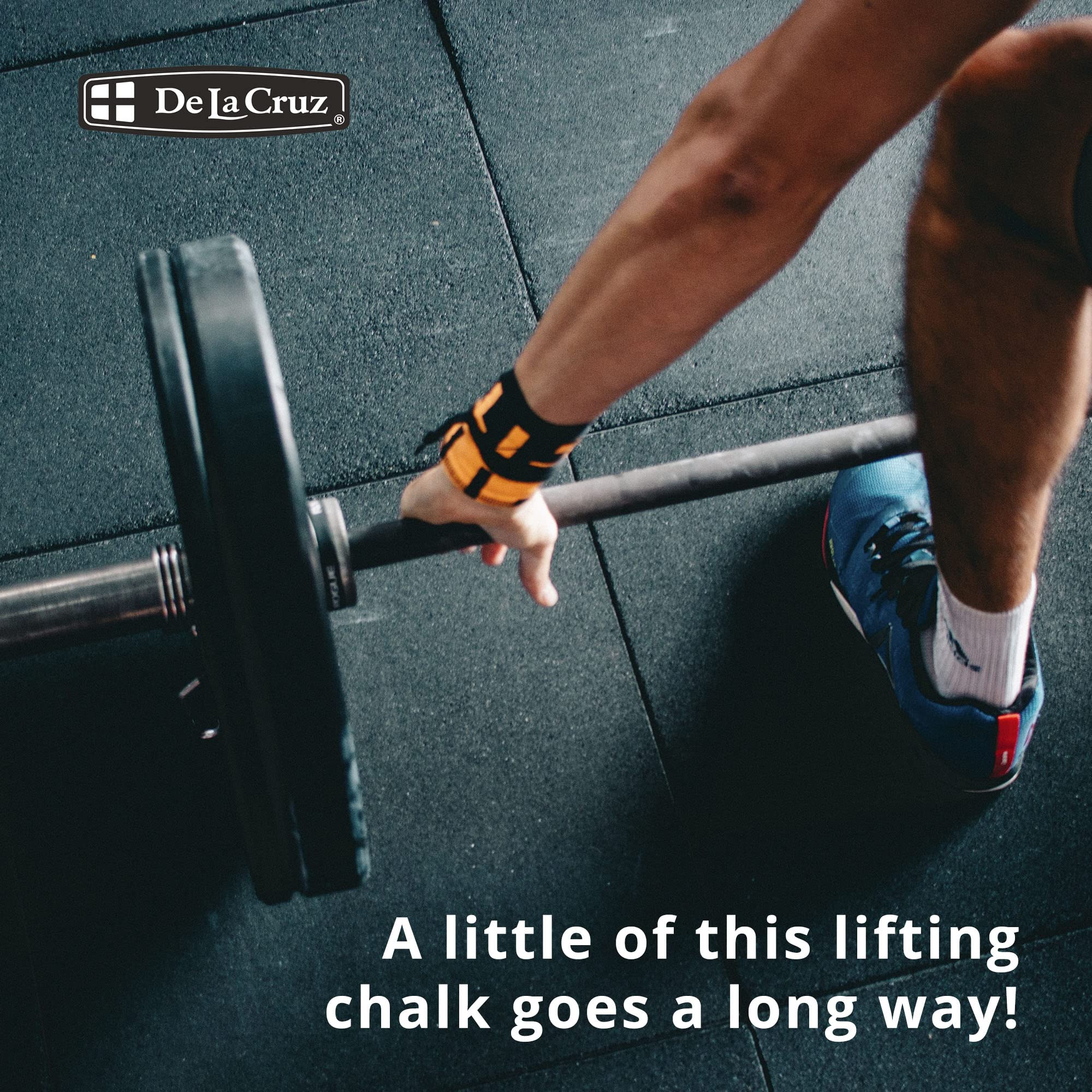 De La Cruz Magnesium Carbonate Gym Chalk for Weightlifting, Gymnastics & Rock Climbing - Non-Toxic, Dust-Free Grip Enhancer for Better Performance in Workouts & Sports