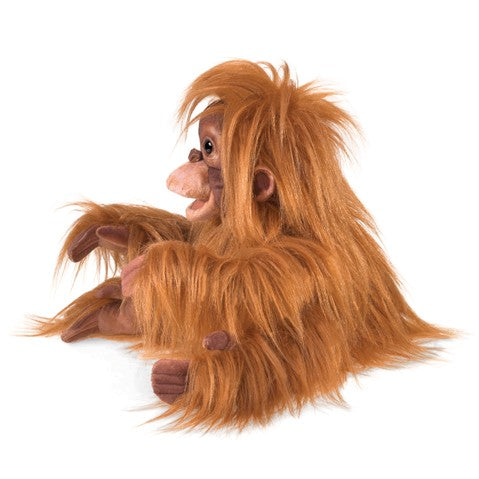 Adorable Baby Orangutan Hand Puppet - Soft Plush Toy for Kids, Storytelling & Educational Play - Perfect for Imaginative Play, Classroom Activities & Gift Giving
