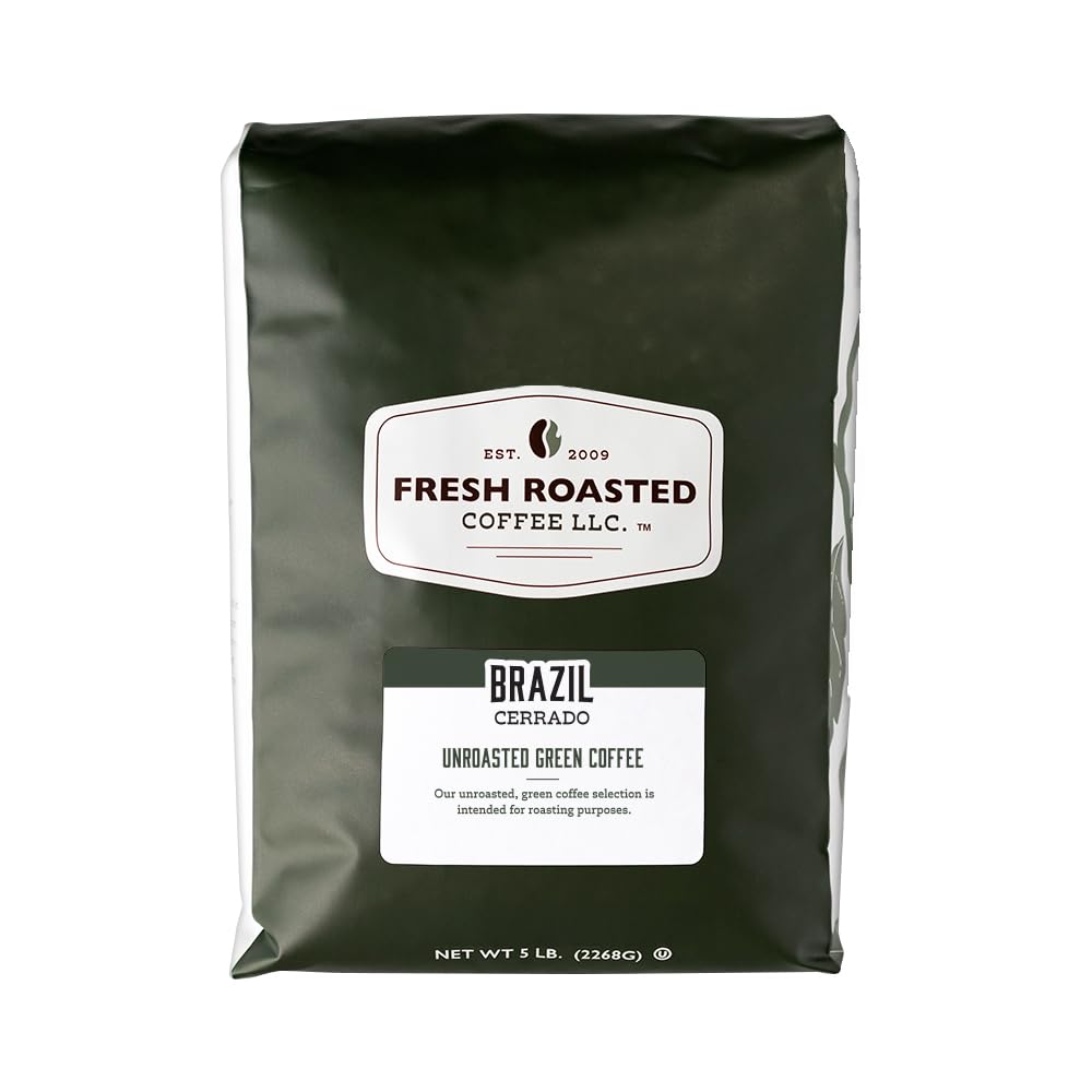 Fresh Roasted Brazil Coffee Beans - Kosher Certified, 5lb Bag - Perfect for Home Brewing, Office Use & Gifts