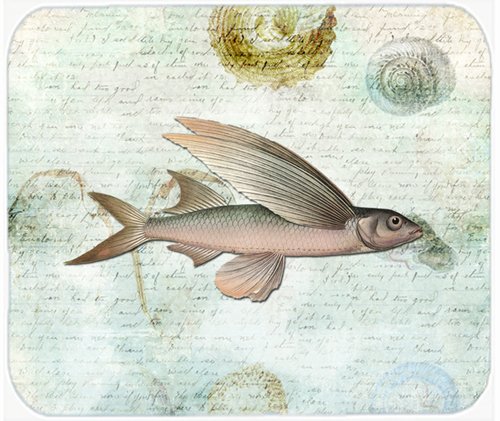 Beach Fly Fish Mouse Pad - Large Washable Non-Slip Desk Mat for Home Office, Gaming & Computer Work | Caroline's Treasures SB3042MP | Perfect for Workstations, Hot Pad & Trivet Use