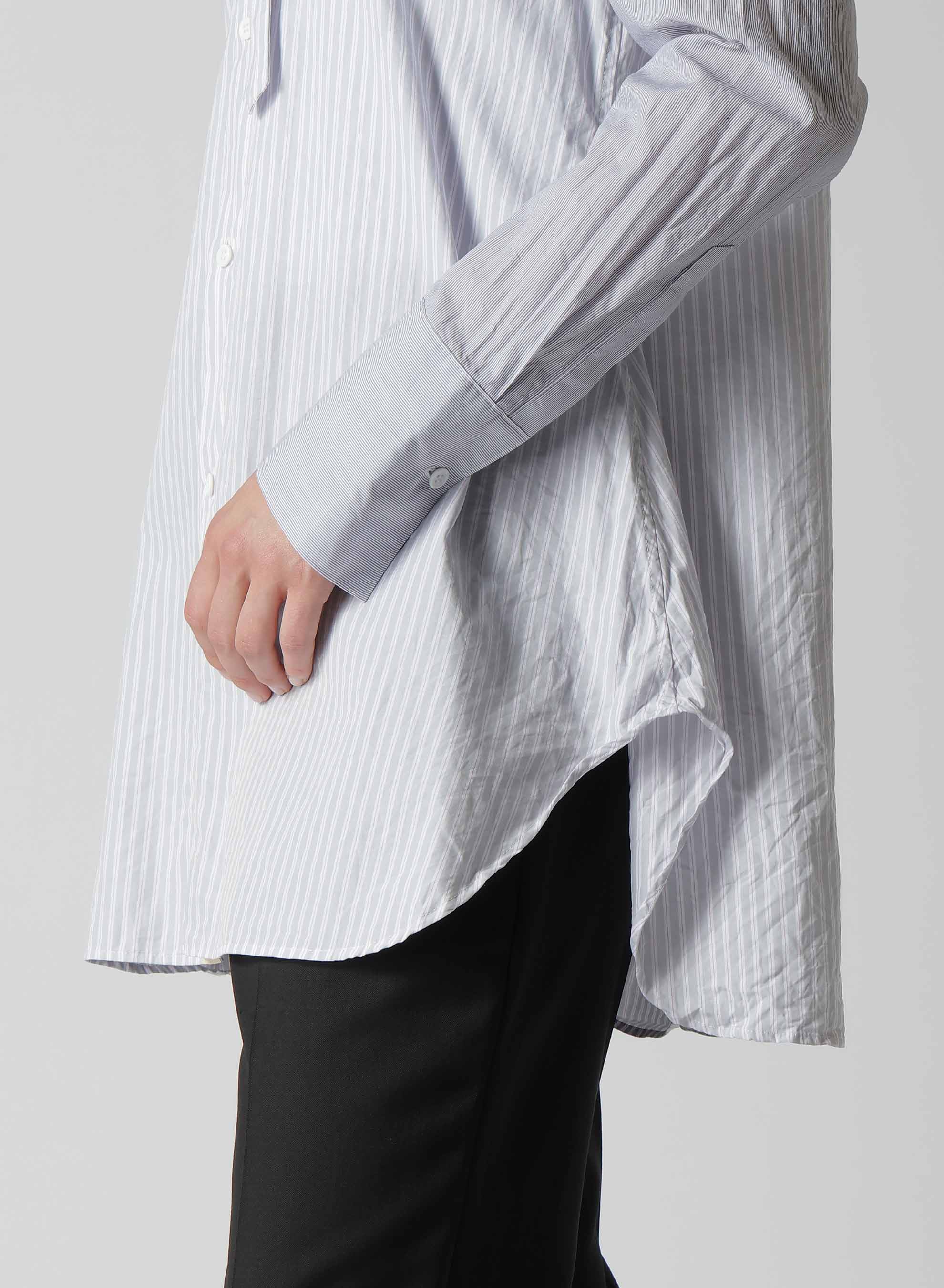 Premium Cotton Stripe Dress Shirt with Double Cuffs & Tie - Formal Office Wear & Business Attire for Men